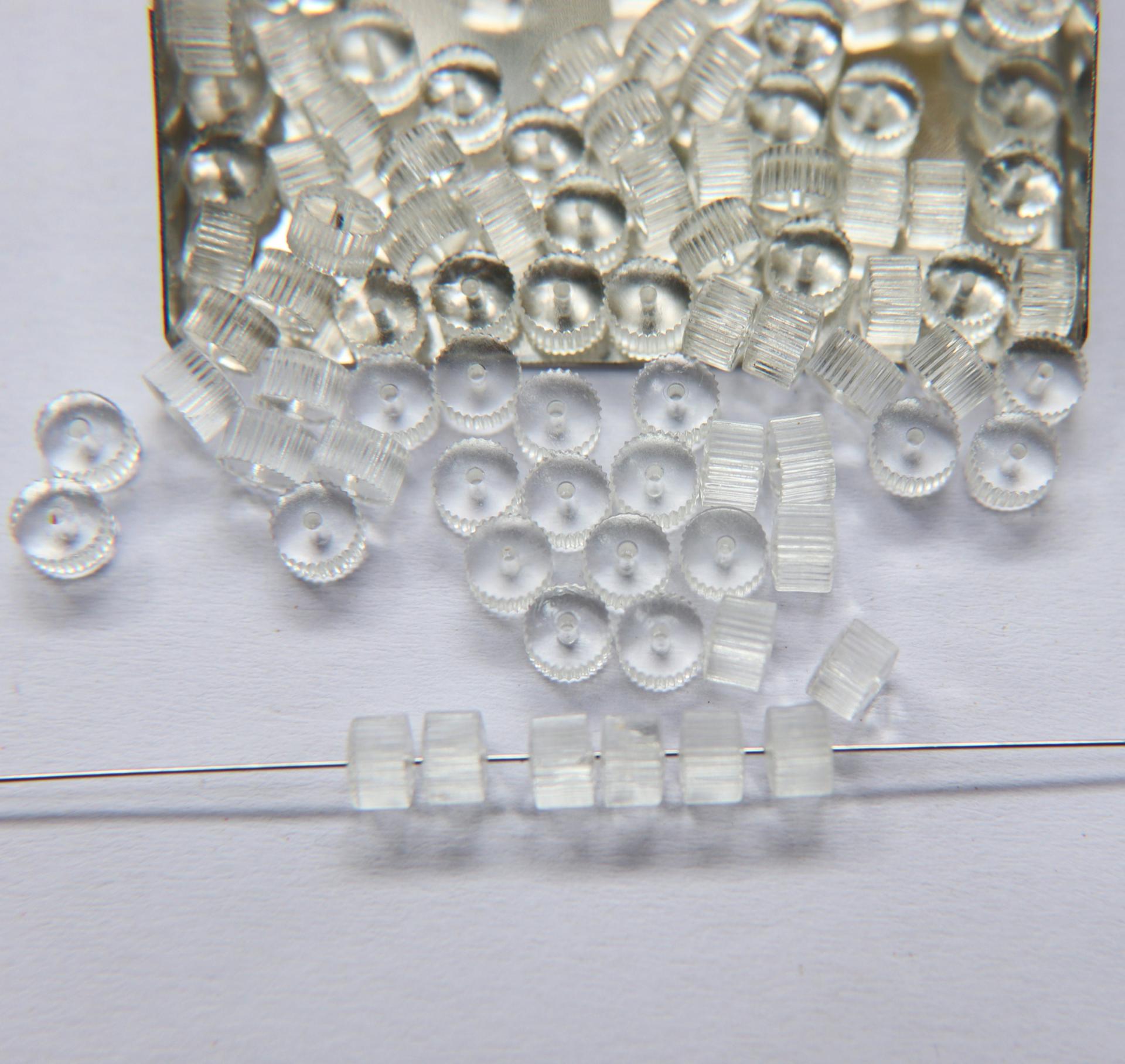 Vintage MATT Crystal Corrugate Rondelles of Swarovski Crystals 6x4mm 12/36/72/144 Pieces, vintage findings