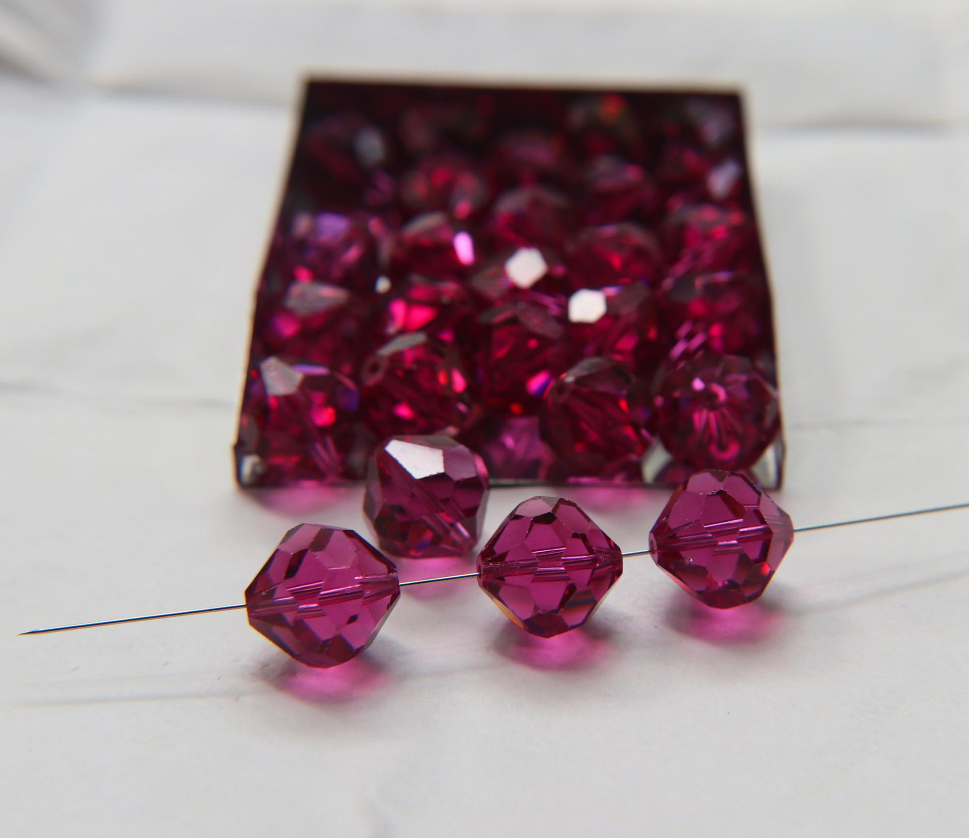 14 MM Swarovski Vintage Fuchsia 2/6/12/436/72/144 Pieces Vintage faceted article 5309 Premium materials