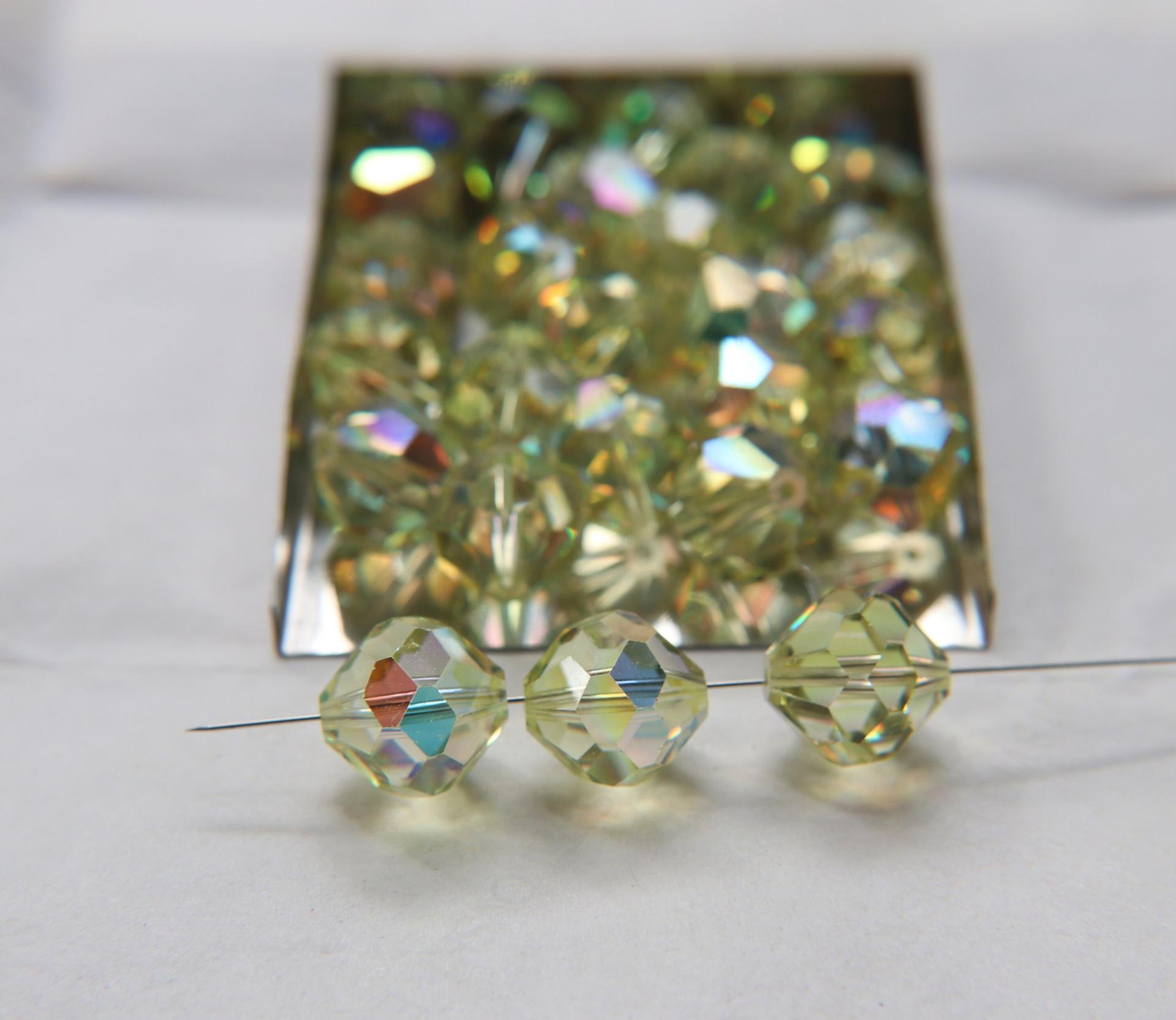 14 MM Swarovski Vintage Jonquil Aurore Boreale 2/6/12/436/72/144 Pieces Vintage faceted article 5309 Premium materials
