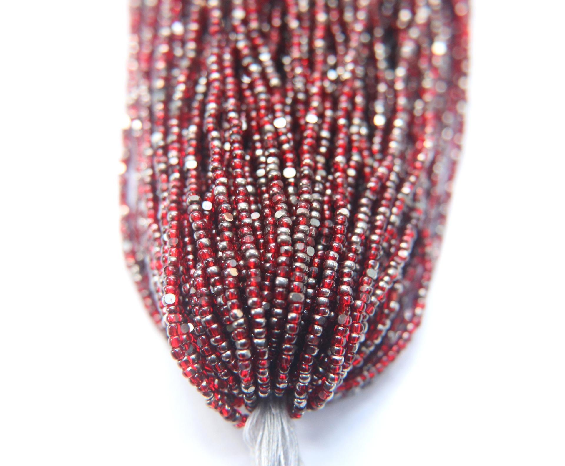 11/0 Hanks Charlotte Cut Beads 03050 Patina Ruby Gunmetal 1/5/25/50/100 Hanks 2.0mm glass beads, jewelry supply, findings