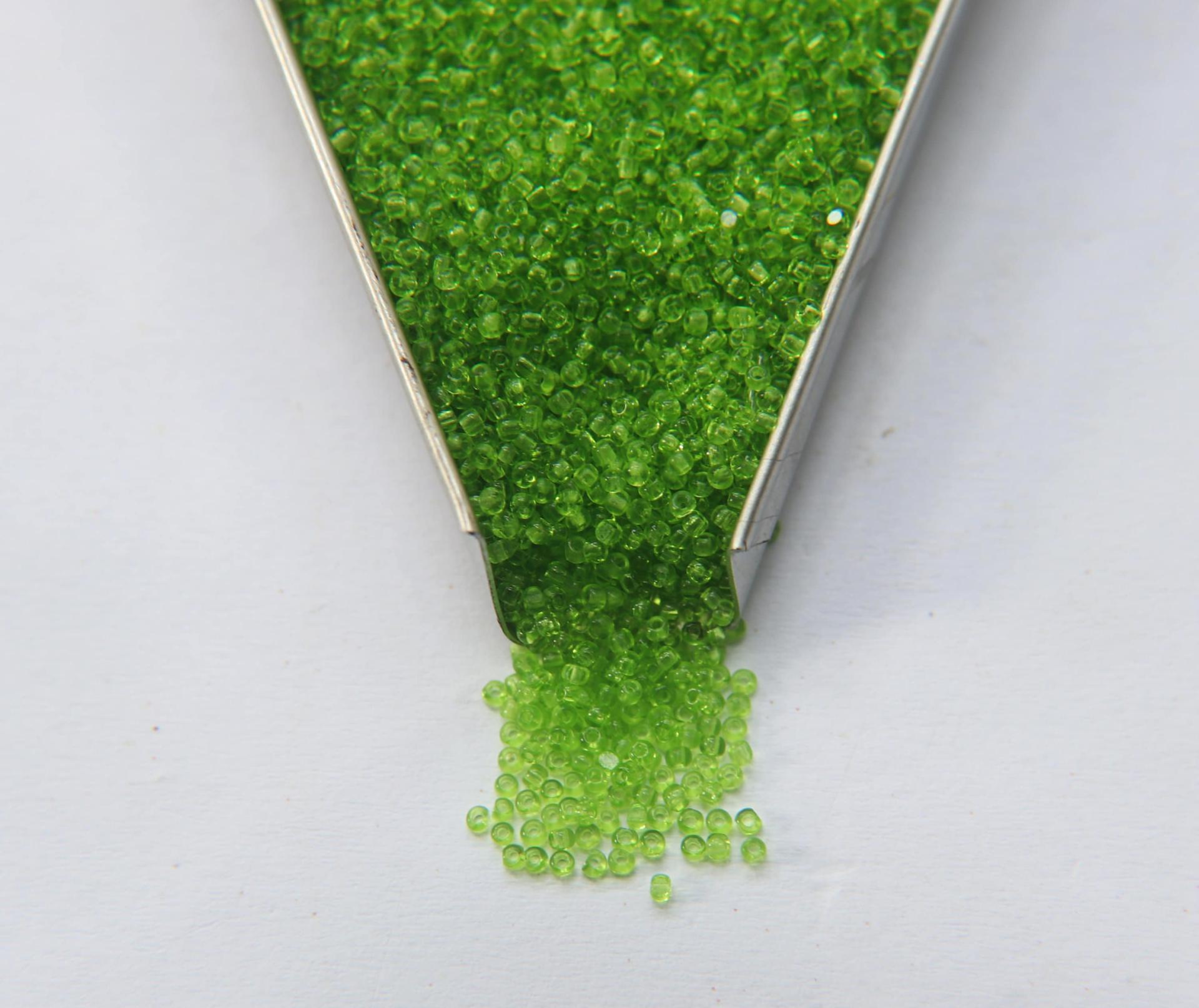 13/0 Charlotte Cut Beads 50430 Transparent Kelly Green 5/10/20/50/250/500 Grams PREMIUM SEED Beads Native supply
