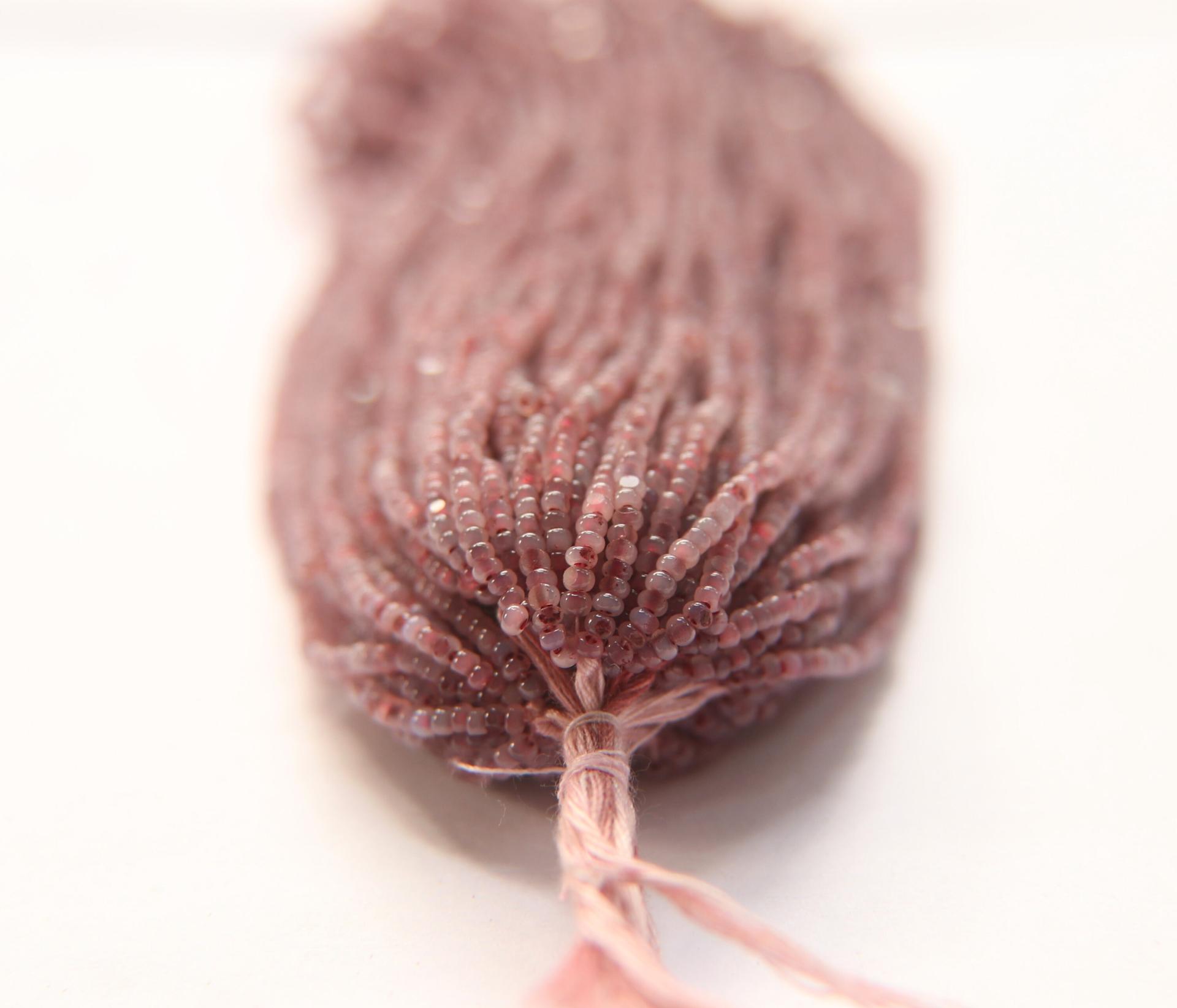 11/0 Hanks Charlotte Cut Beads Plum Opal 1/5/25/50/100 Hanks PREMIUM SEED BEADS, Native Supplies