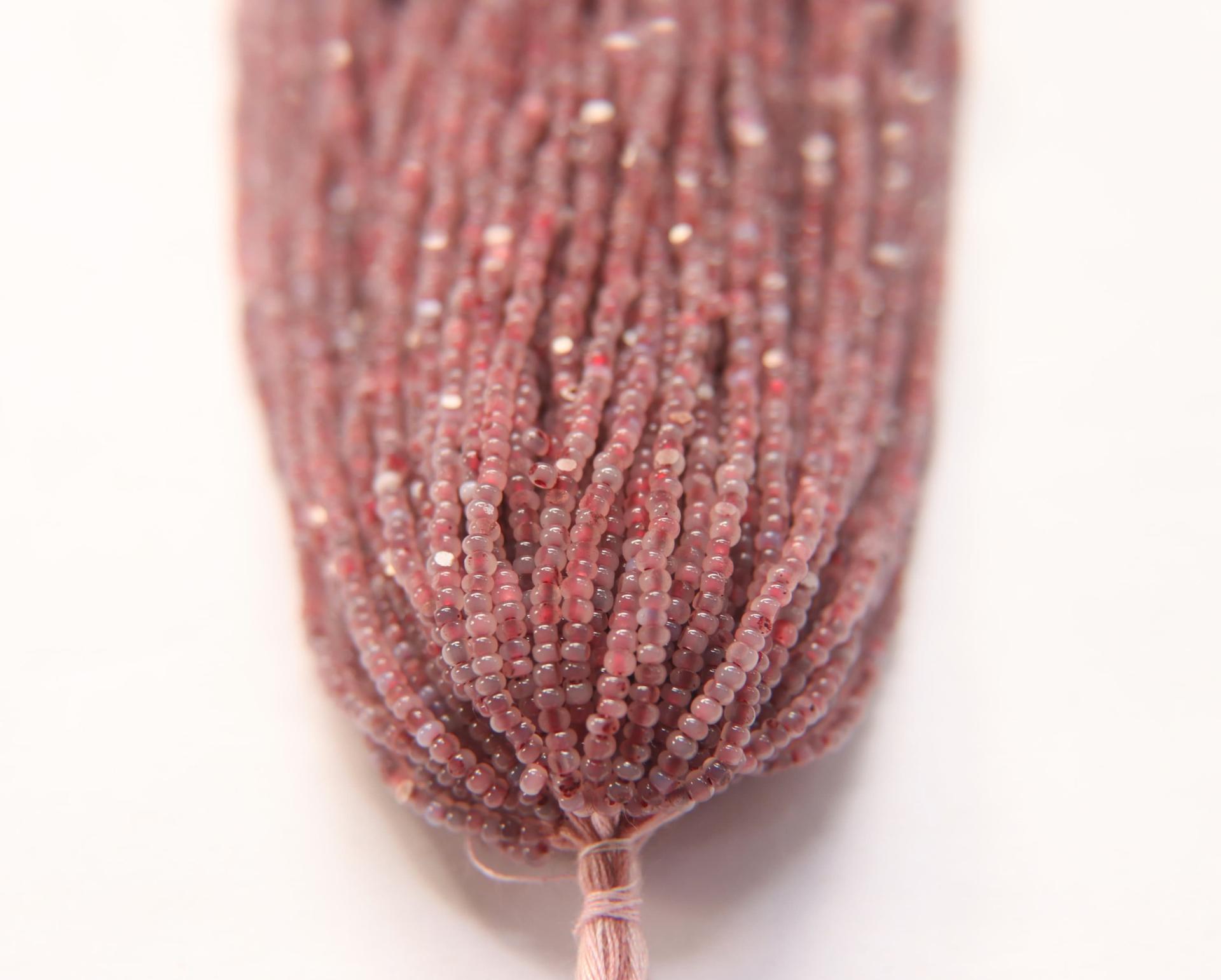 11/0 Hanks Charlotte Cut Beads Plum Opal 1/5/25/50/100 Hanks PREMIUM SEED BEADS, Native Supplies