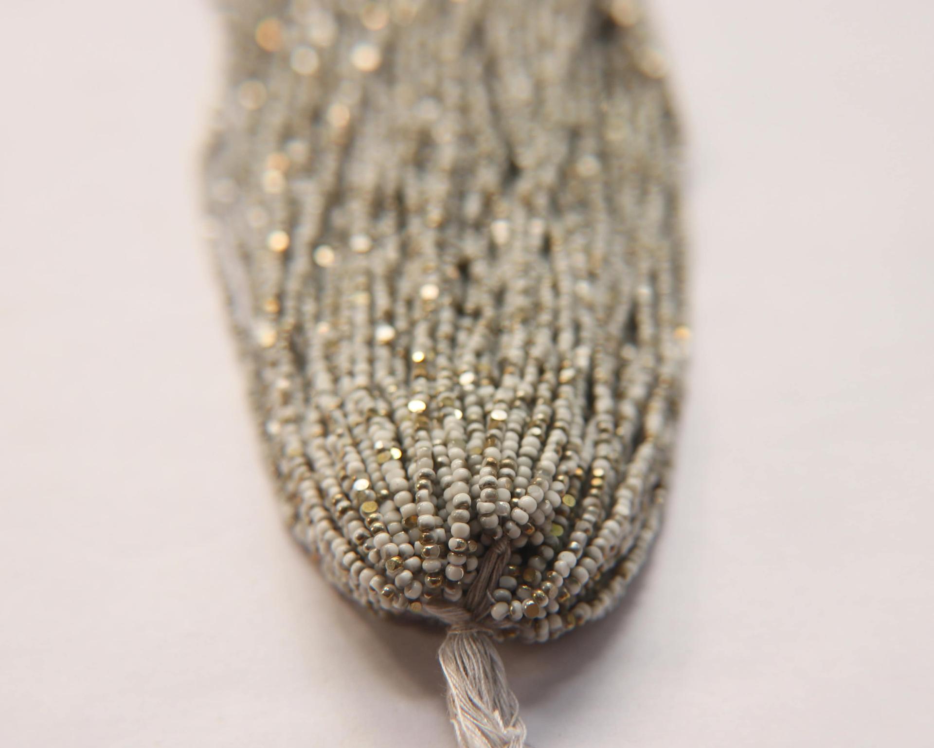 11/0 Hanks Charlotte Cut Beads Patina Opaque Chalk White Bronze Gold 1/5/25/50/100 Hanks PREMIUM SEED BEADS, Native Supplies