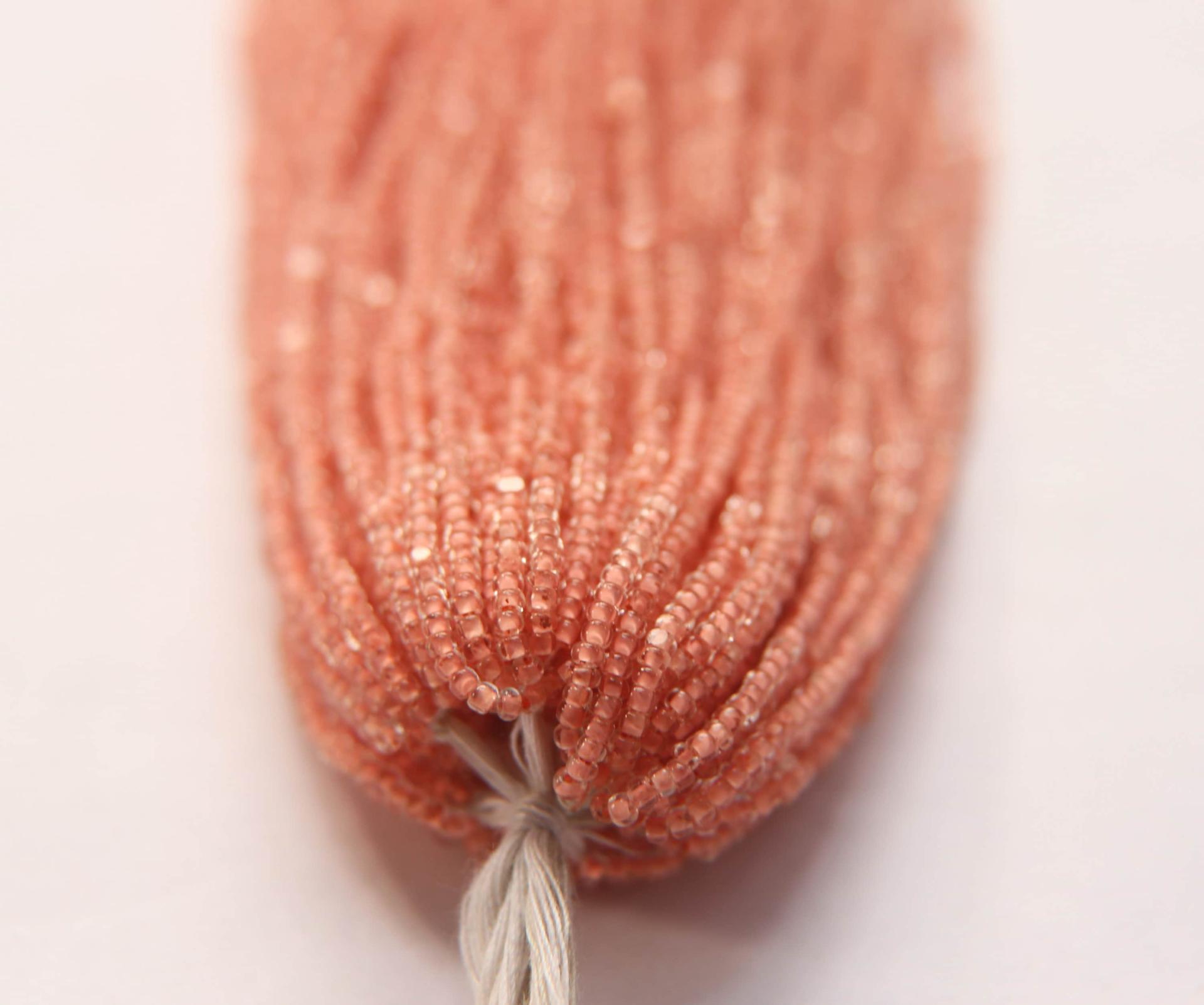 11/0 Hanks Charlotte Cut Beads Crystal Vintage Rose Lined 1/5/25/50/100 Hanks PREMIUM SEED BEADS, Native Supplies