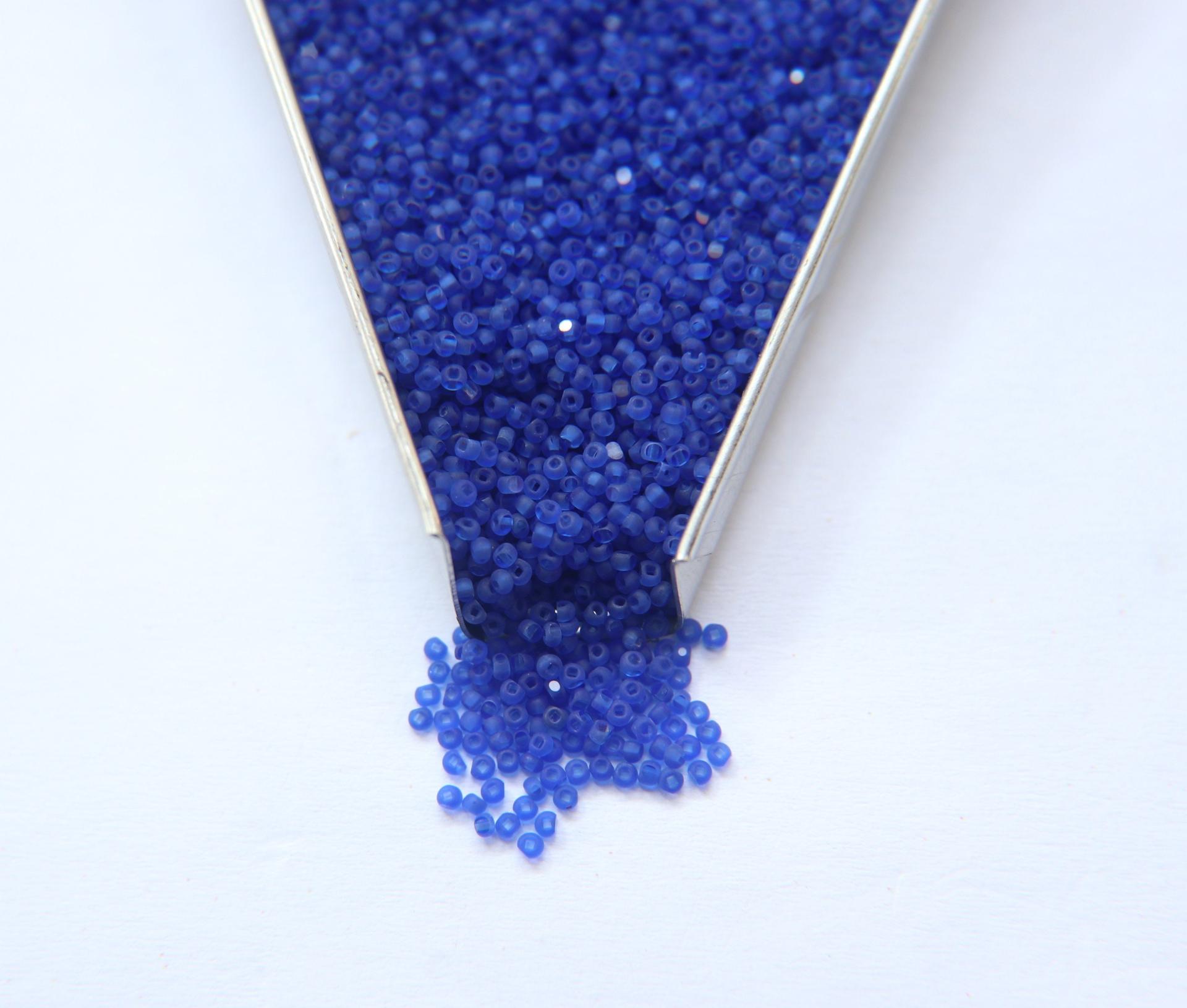 13/0 Charlotte Cut Beads 30050 MATT Sapphire 5/10/20/50/250/500 Grams craft supplies, jewelry making, native supplies