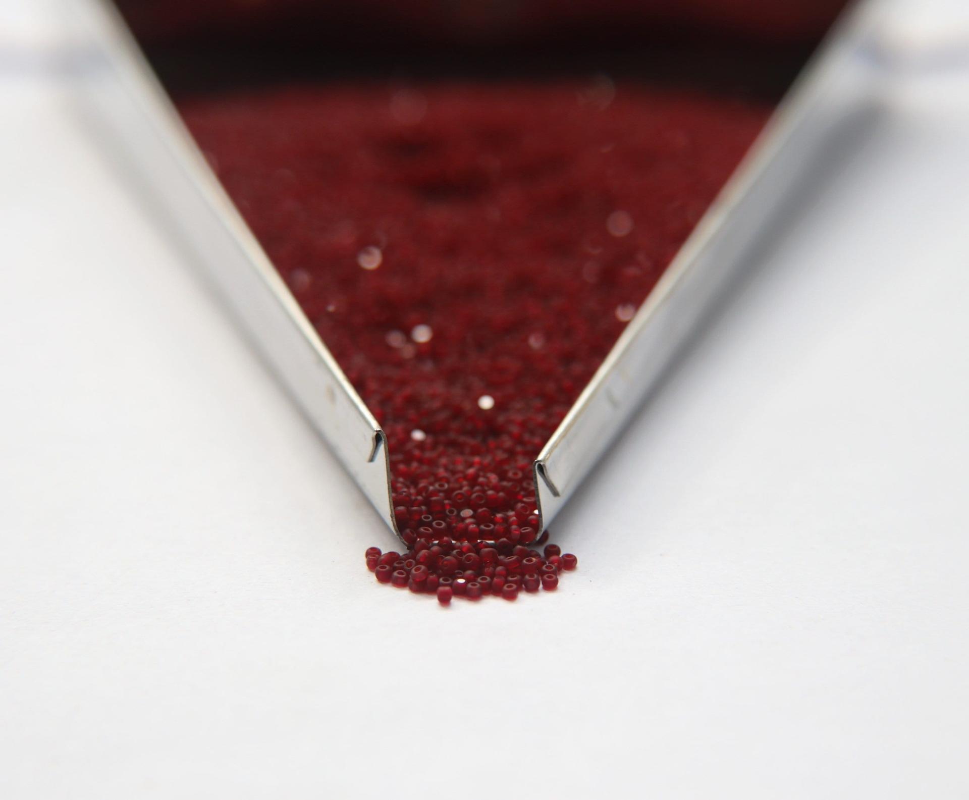 13/0 Charlotte Cut Beads 90120 Matt Garnet 5/10/20/50/250/500 Grams craft supplies, jewelry making, native supplies