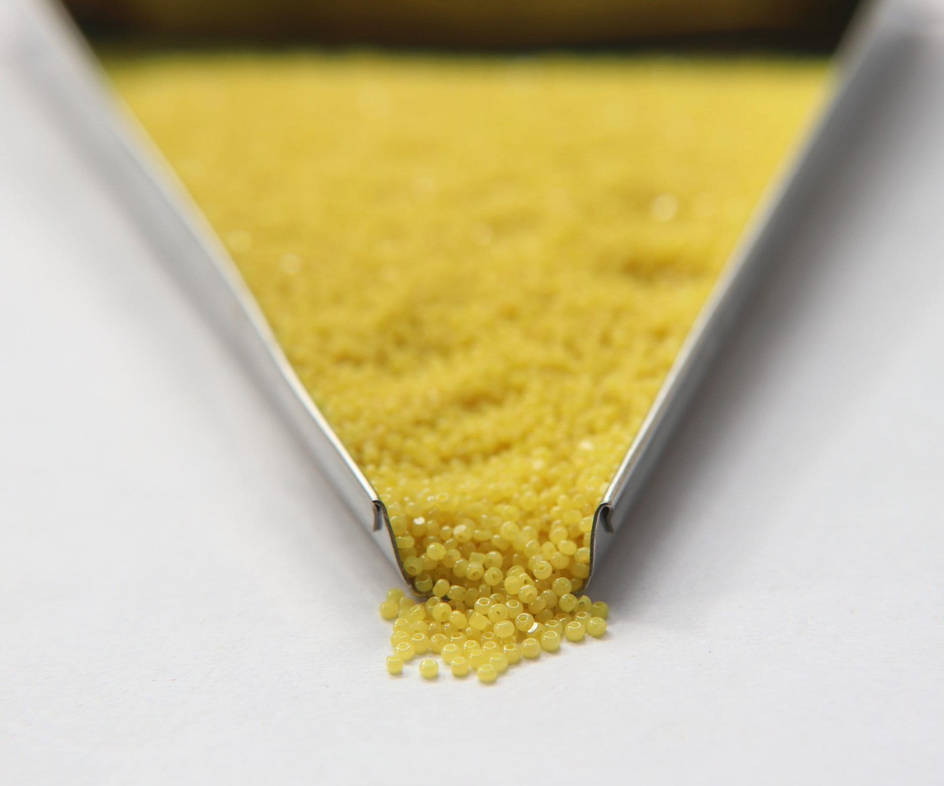 15/0 Charlotte Cut Beads Yellow Opal 5/10/20/50/250/500 Grams PREMIUM SEED BEADS, Native Supply