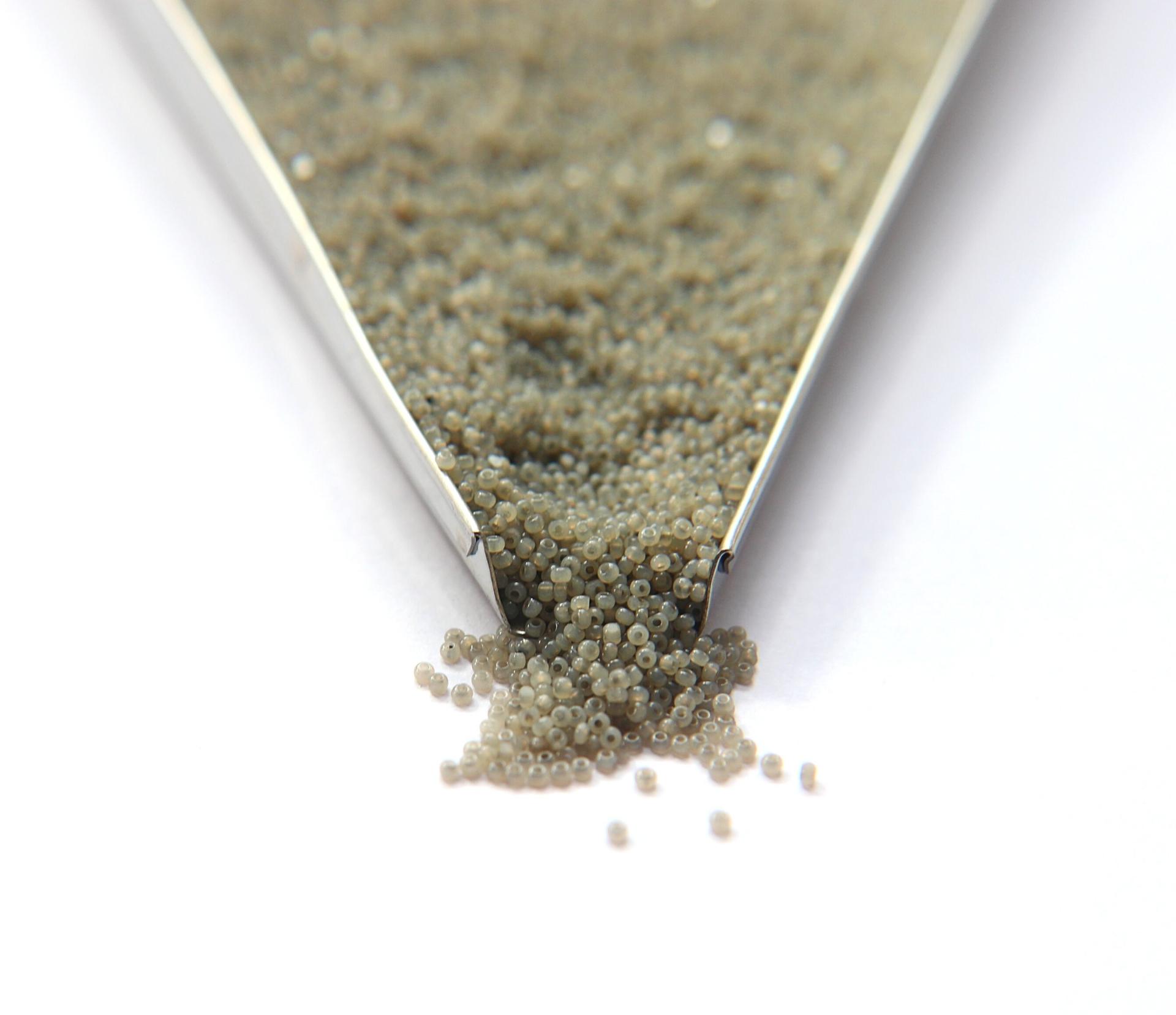 13/0 Charlotte Cut Beads Light Grey Opal 5/10/20/50/250/500 Grams PREMIUM SEED BEADS, Native Supply
