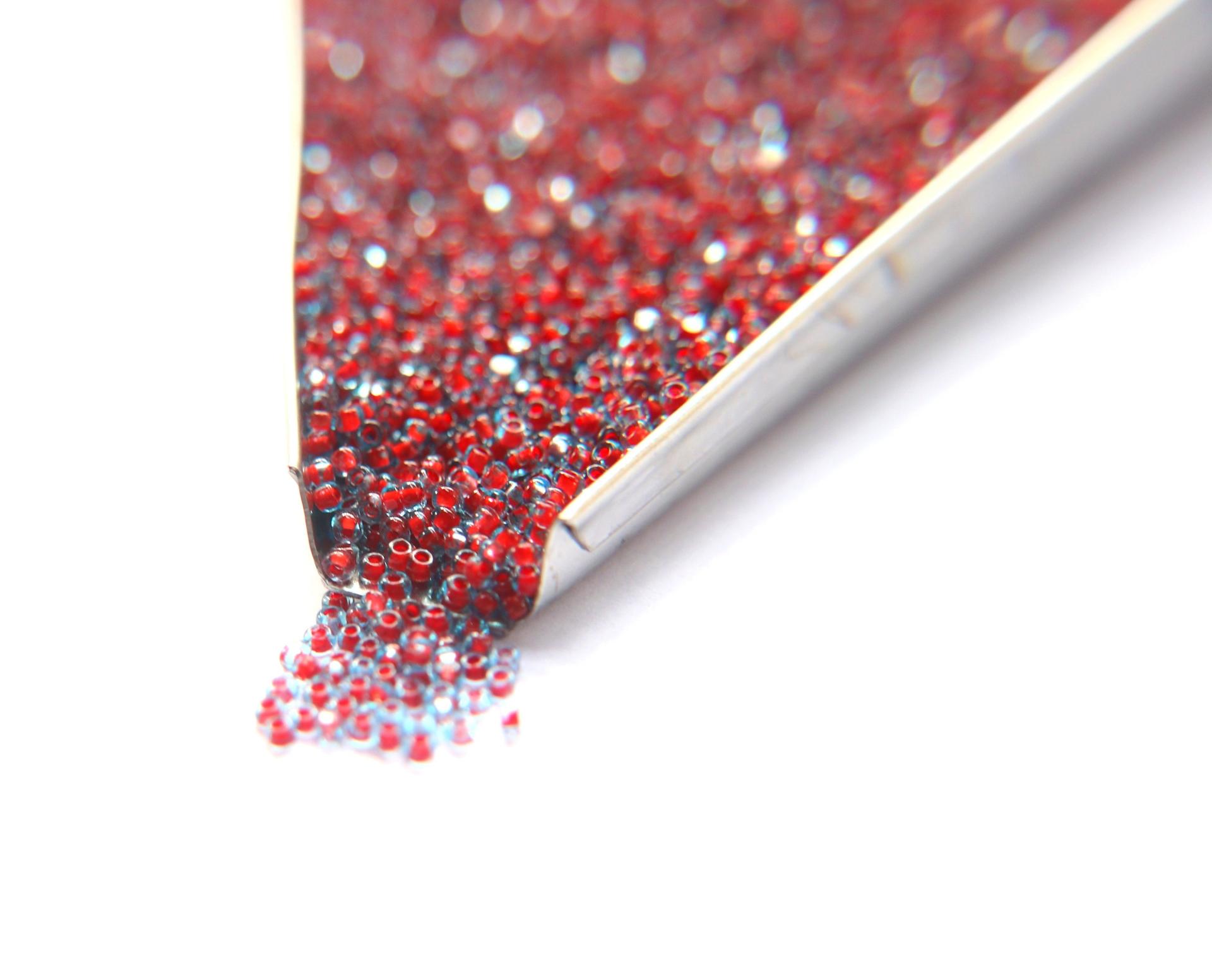 11/0 True cuts Charlotte Beads Aqua Coral Lined 10/20/50/250/500 Grams PREMIUM SEED BEADS, Native Supply