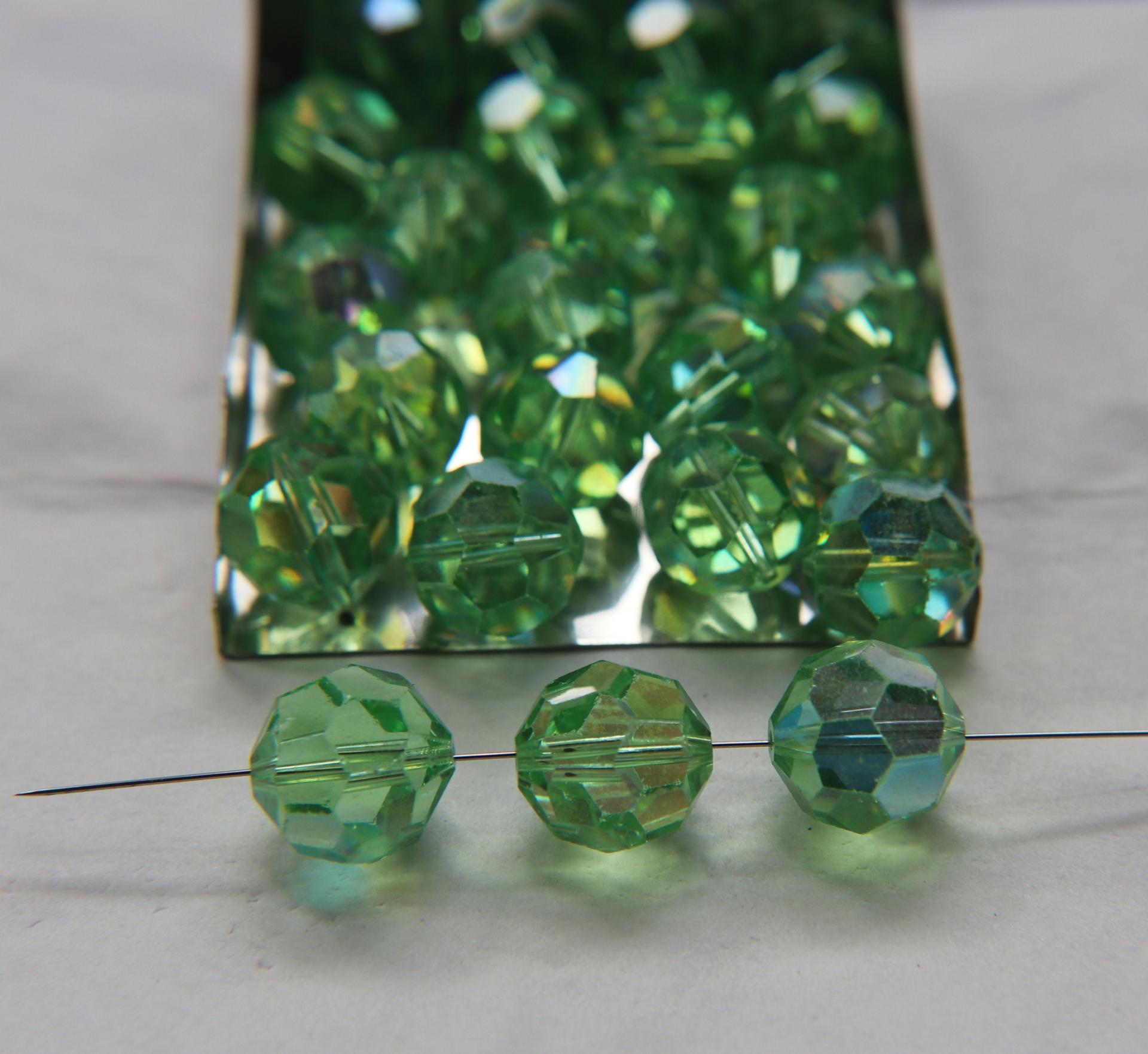 14 MM Swarovski Vintage Peridot Aurore Boreale 2/6/12/436/72/144 Pieces #5000 Premium materials
