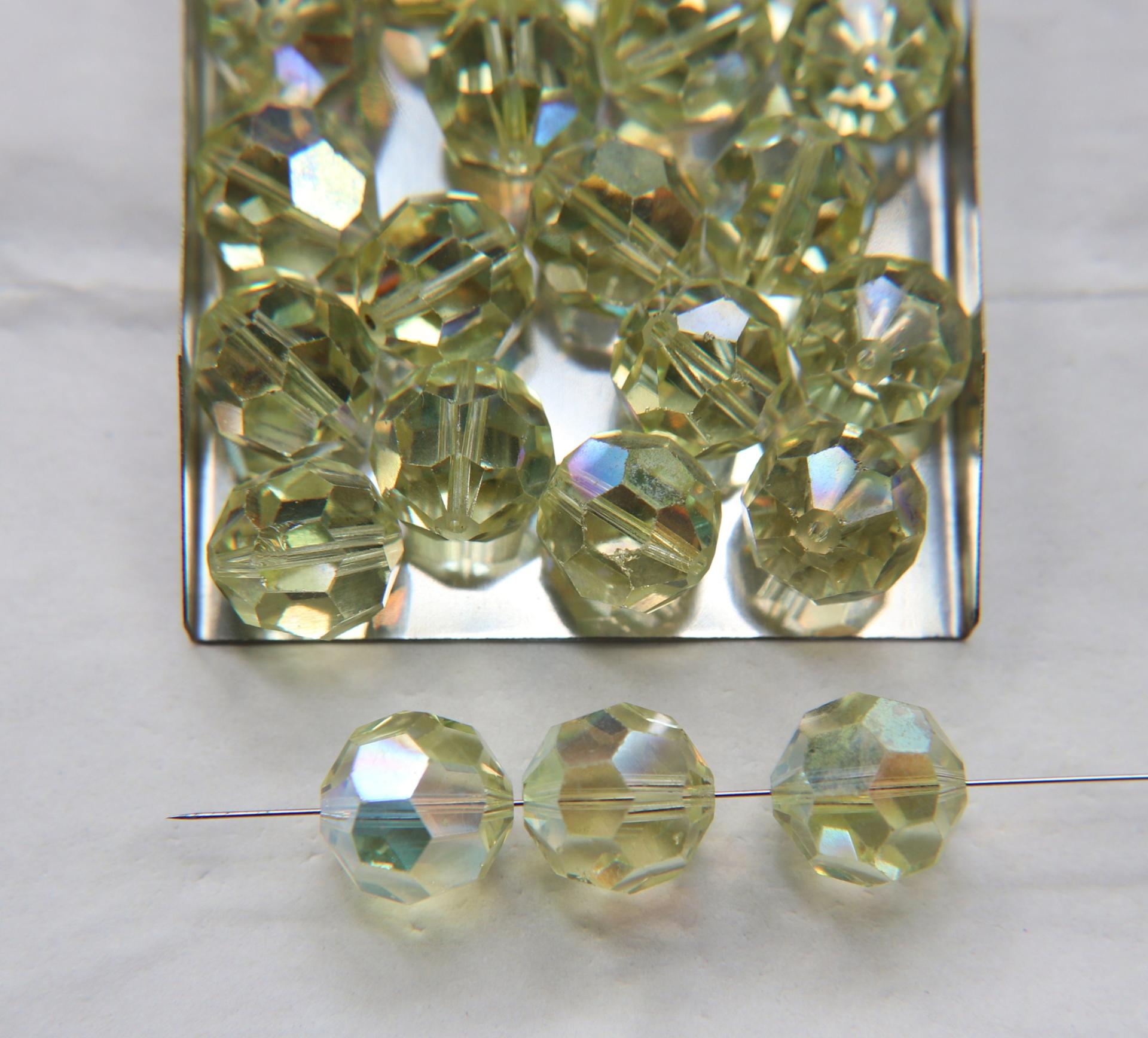 14 MM Swarovski Vintage Jonquil Aurore Boreale 2/6/12/436/72/144 Pieces #5000 Premium materials