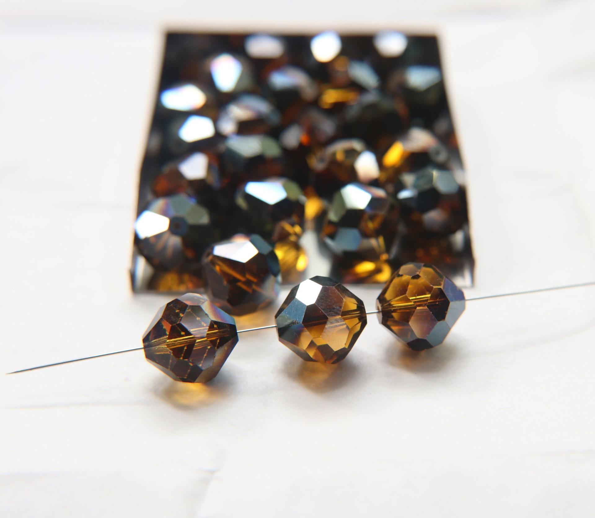 14 MM Swarovski Vintage Mink 2/6/12/436/72/144 Pieces Vintage faceted article 5309 Premium materials