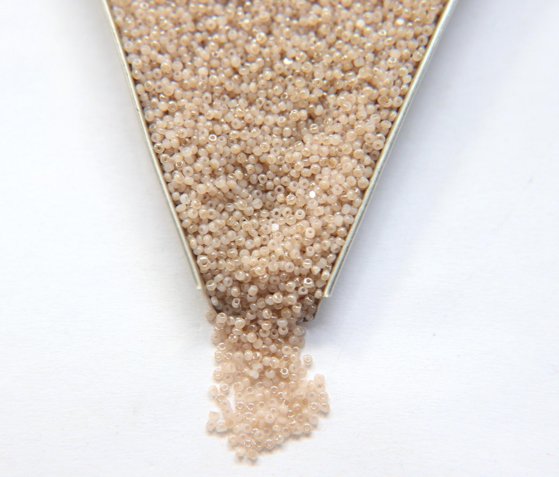 13/0 Charlotte Cut Beads Honey Opal 5/10/20/50/250/500 Grams embroidery materials, jewelry making, Native vintage beads