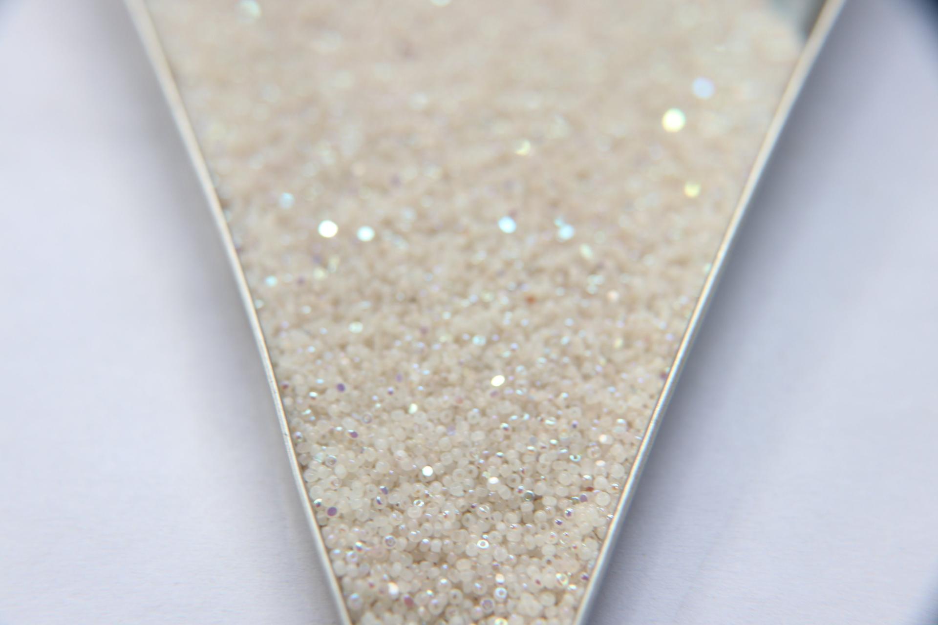 13/0 Charlotte Cut Beads Patina White Opal Aurore Boreale 5/10/20/50/250/500 Grams embroidery materials, jewelry making, Native beads