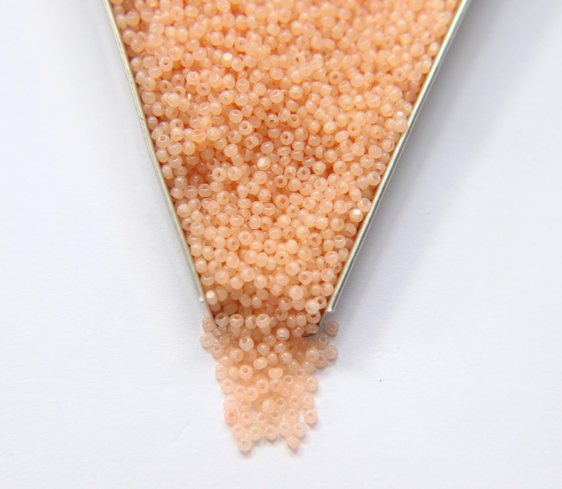11/0 Charlotte True Cut Beads Light Peach Opal 10/20/50/250/500 Grams Premium Seed beads, native supply