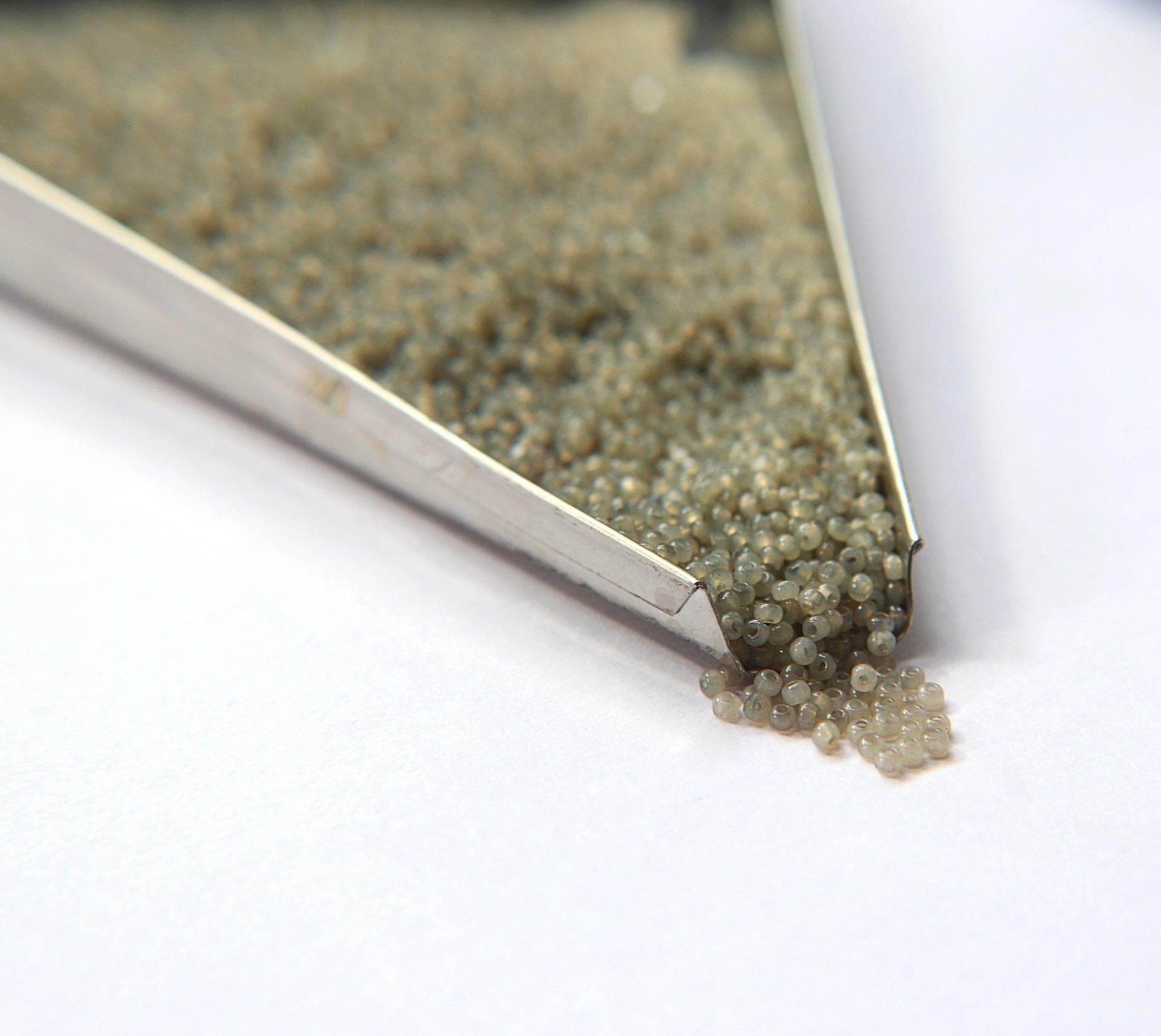 11/0 Charlotte True Cut Beads Light Grey Opal 10/20/50/250/500 Grams Premium Seed beads, native supply
