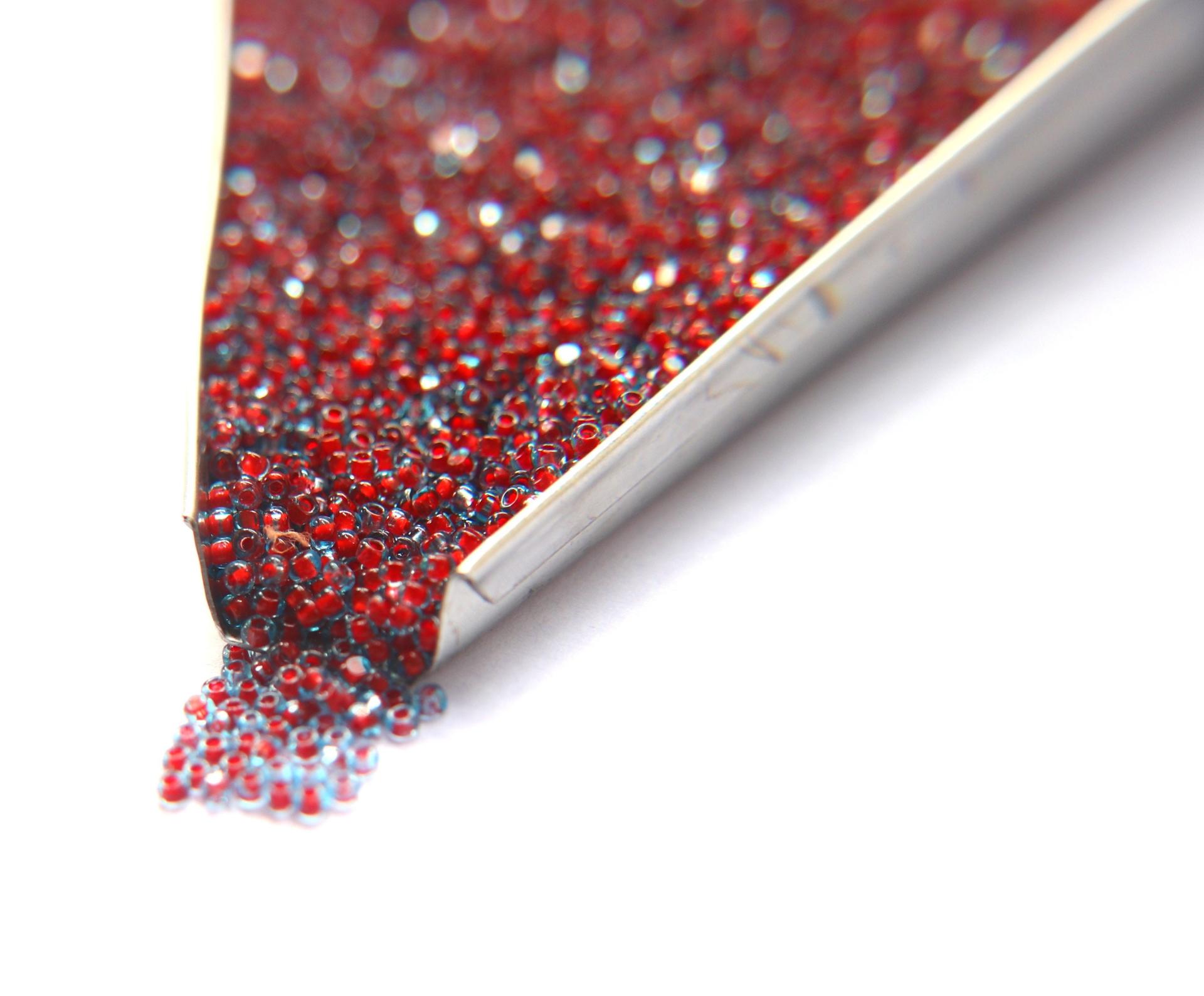 11/0 True cuts Charlotte Beads Aqua Coral Lined 10/20/50/250/500 Grams PREMIUM SEED BEADS, Native Supply