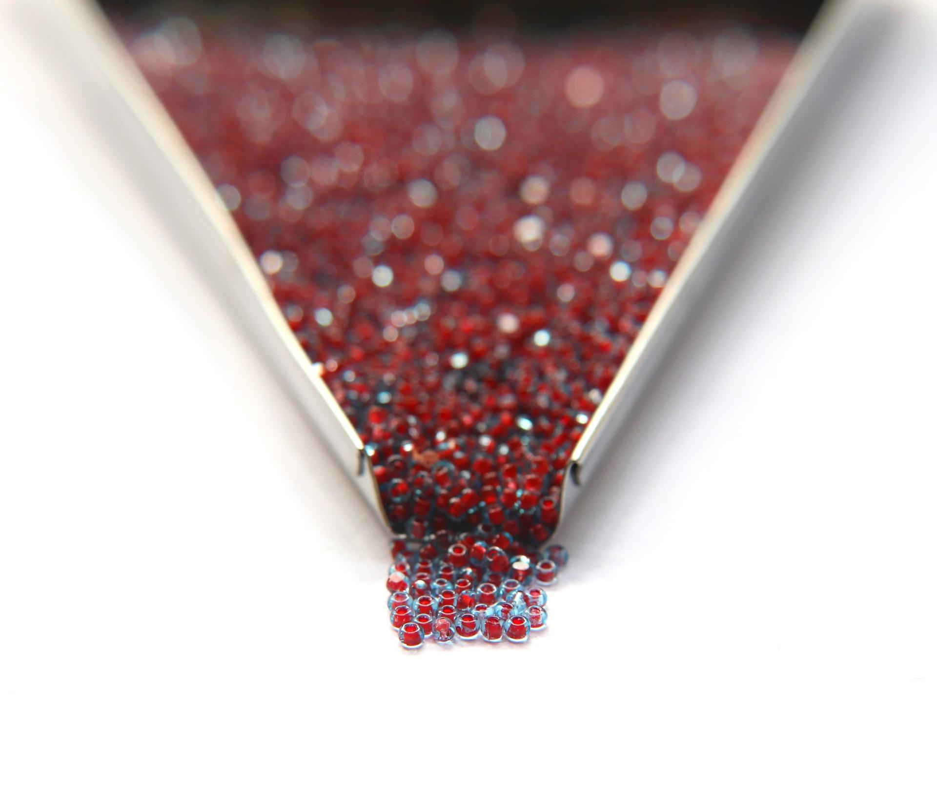 11/0 True cuts Charlotte Beads Aqua Coral Lined 10/20/50/250/500 Grams PREMIUM SEED BEADS, Native Supply
