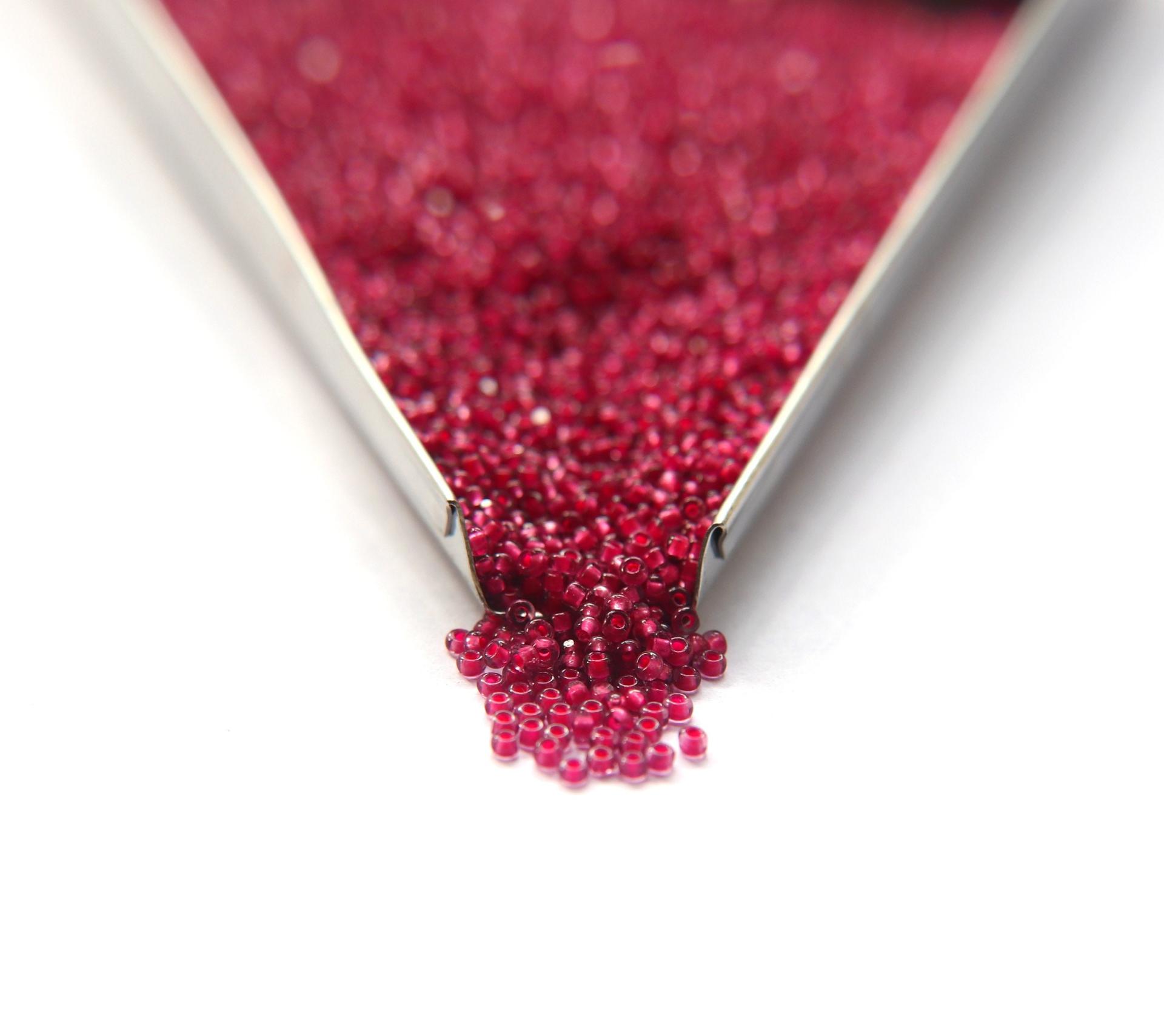 11/0 True cuts Charlotte Beads Amethyst Fuchsia Lined 10/20/50/250/500 Grams PREMIUM SEED BEADS, Native Supply