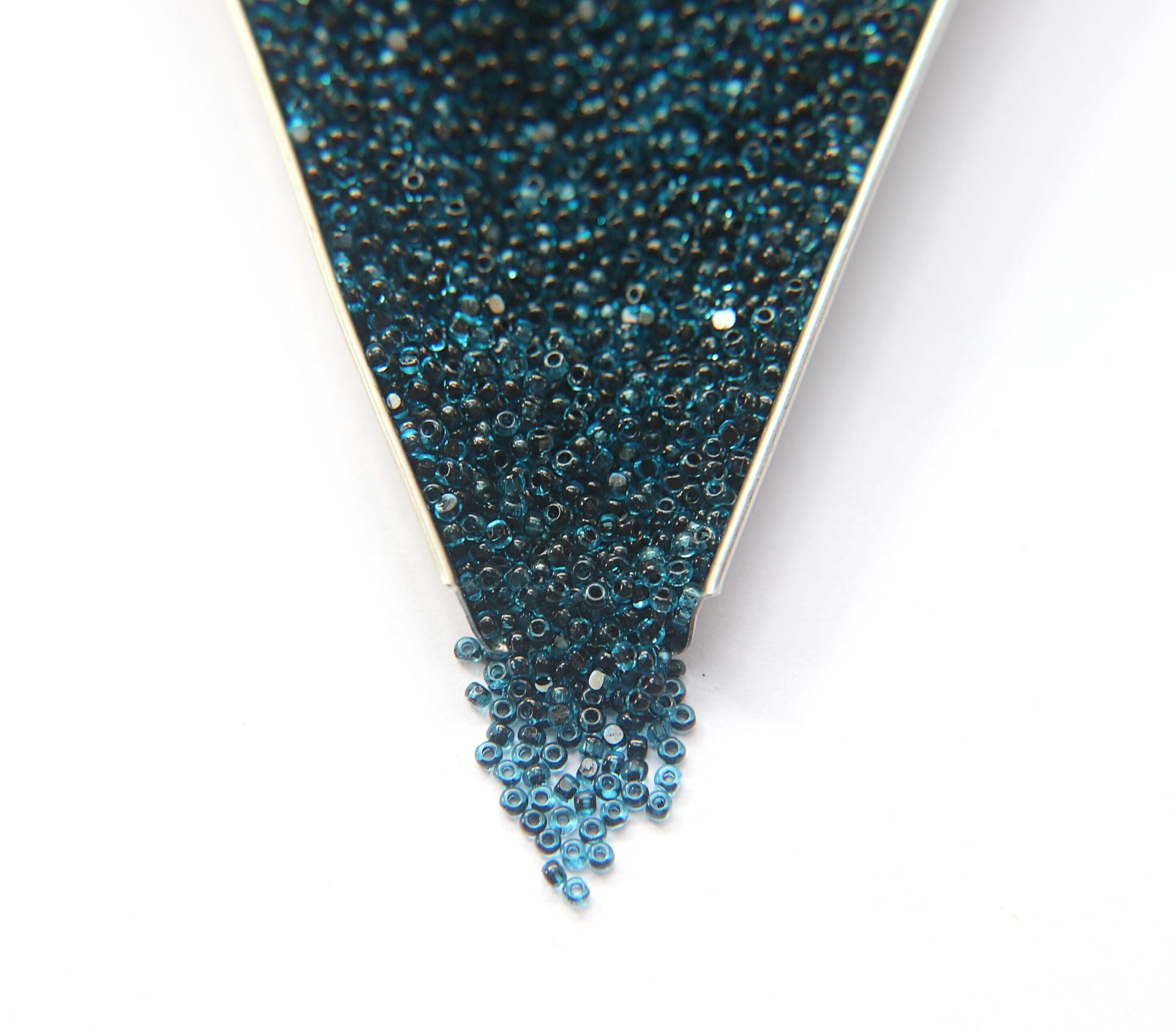 11/0 True cuts Charlotte Beads Aqua Jet Lined 10/20/50/250/500 Grams PREMIUM SEED BEADS, Native Supply