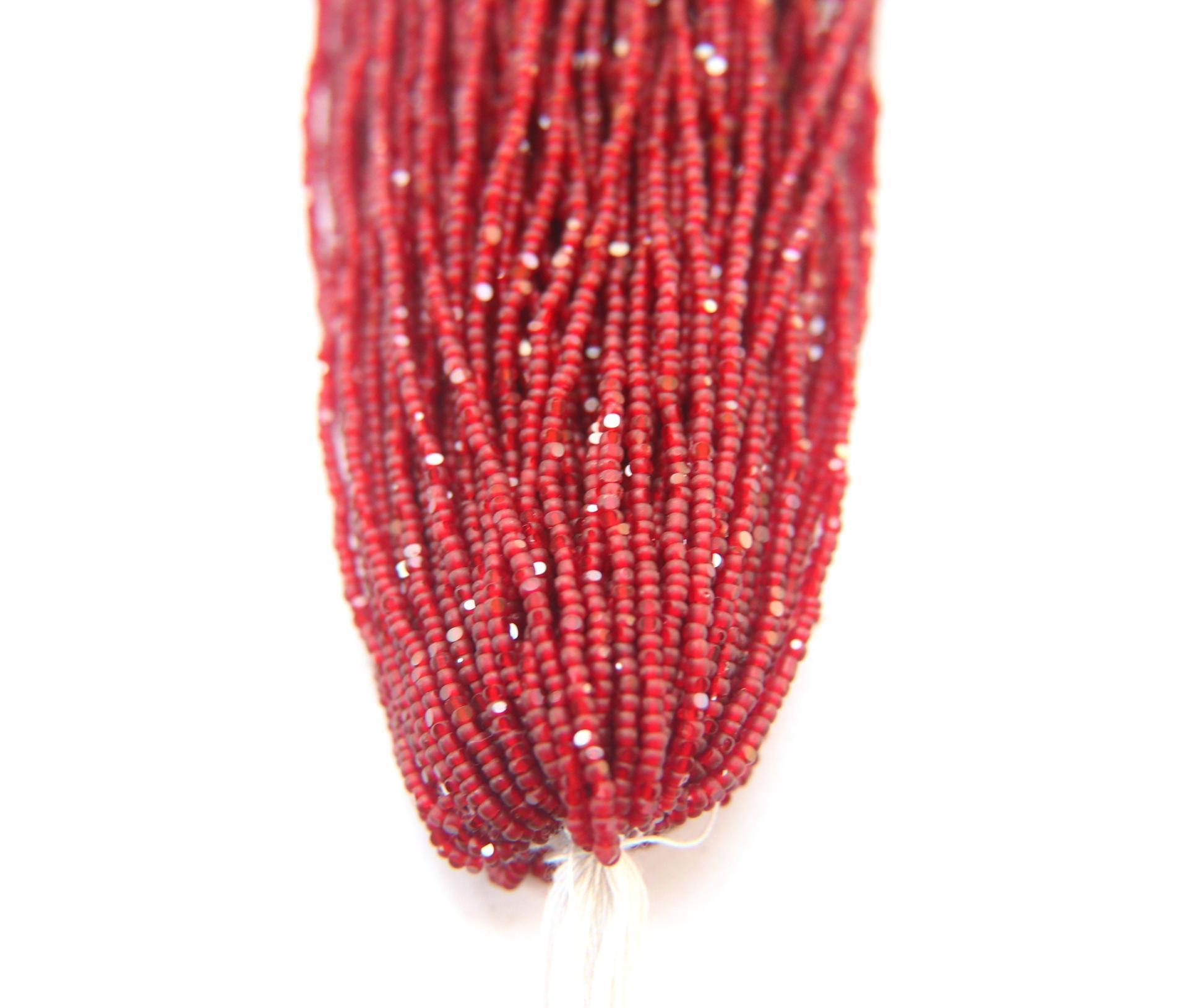 13/0 Hanks Charlotte Cut Beads 90120 Matt Garnet 1/5/25/50/100 Hanks jewellery rare glass beads, jewelry supply, findings, craft supply