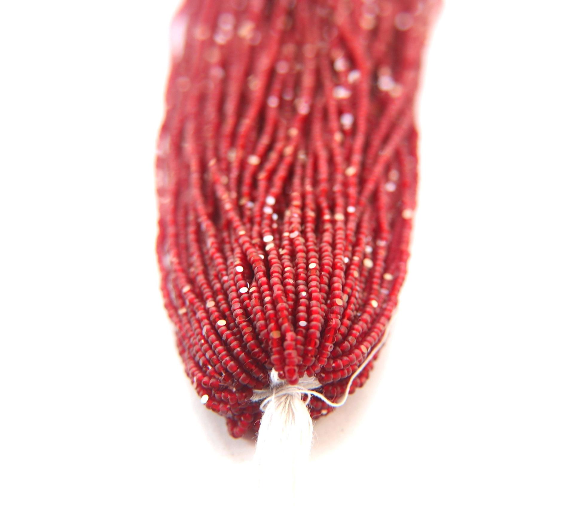 13/0 Hanks Charlotte Cut Beads 90120 Matt Garnet 1/5/25/50/100 Hanks jewellery rare glass beads, jewelry supply, findings, craft supply