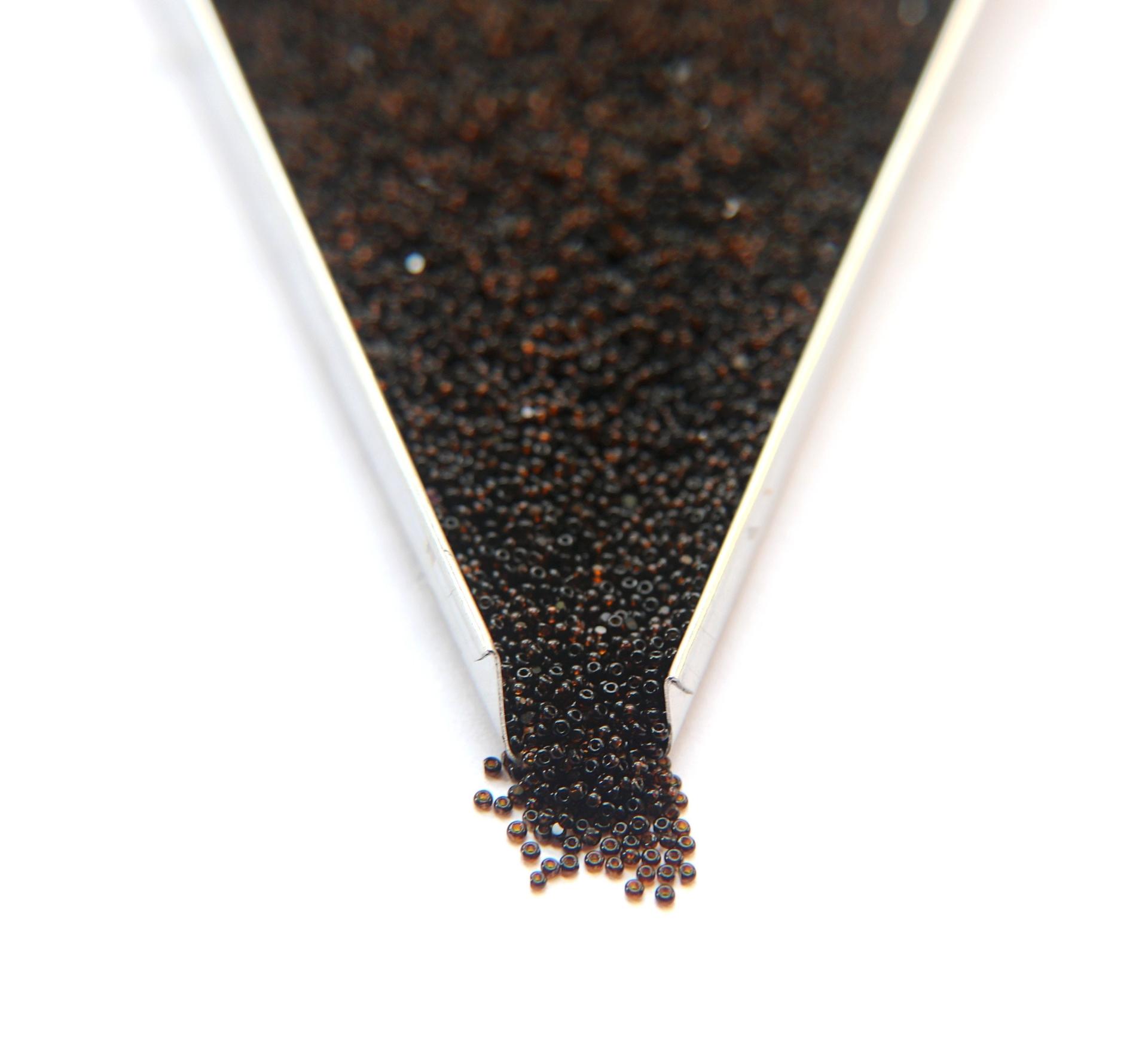13/0 Charlotte Cut Beads 10140 Smoked Topaz 5/10/20/50/250/500 native supplies, jewelry making, embroidery materials, vintage