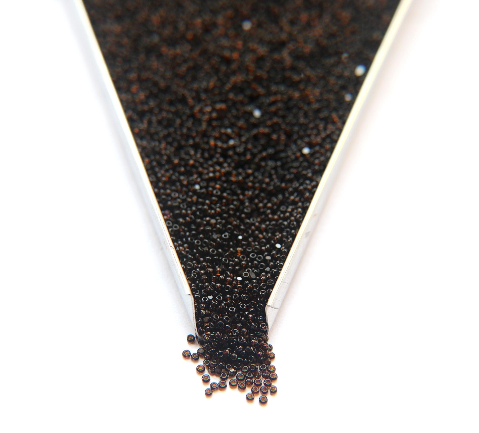 13/0 Charlotte Cut Beads 10140 Smoked Topaz 5/10/20/50/250/500 native supplies, jewelry making, embroidery materials, vintage