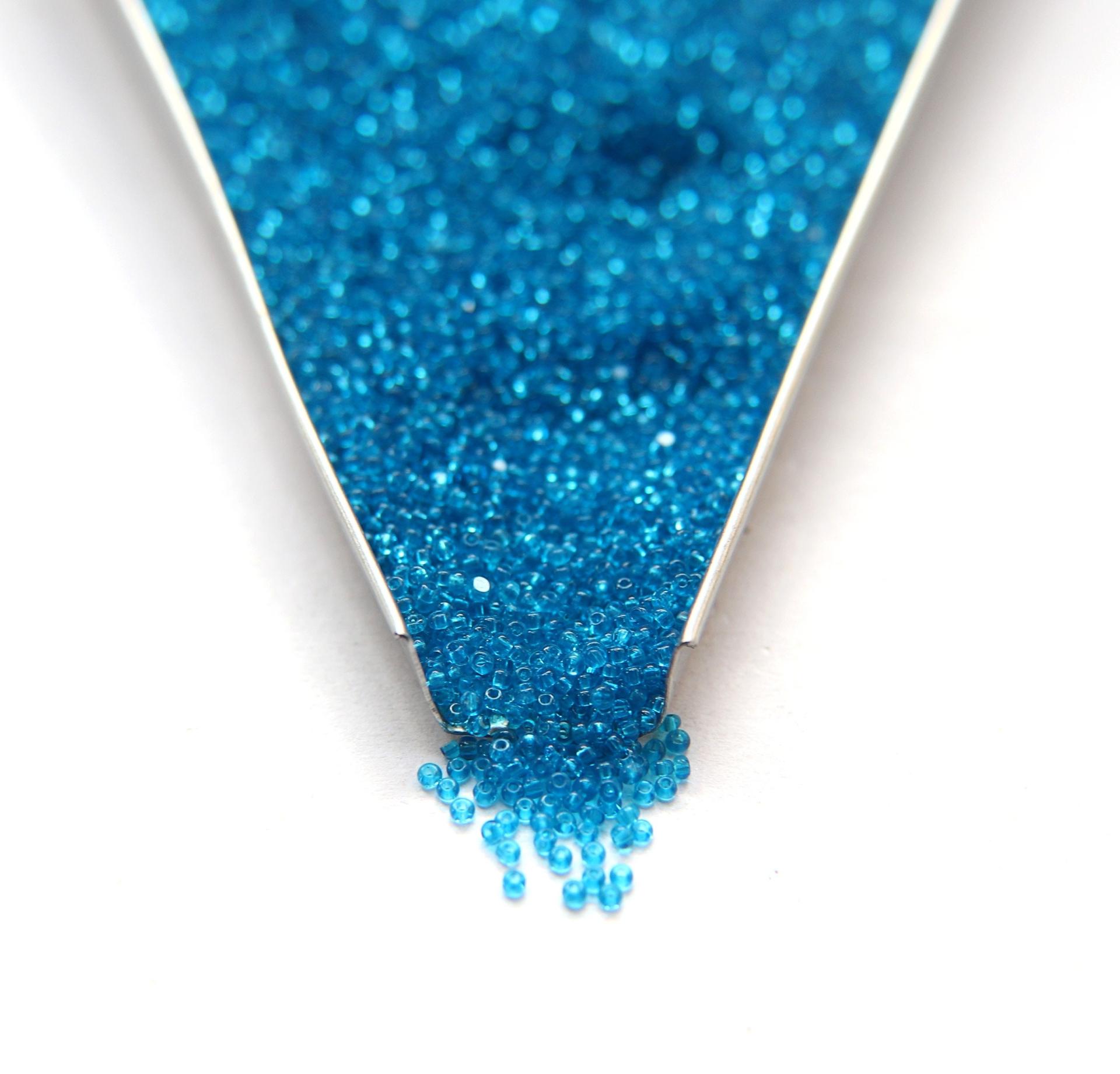 13/0 Charlotte true Cut Beads 60150 Dark Aqua Transparent Loose Beads 5/10/20/50/250/500 Grams Native beads supplies