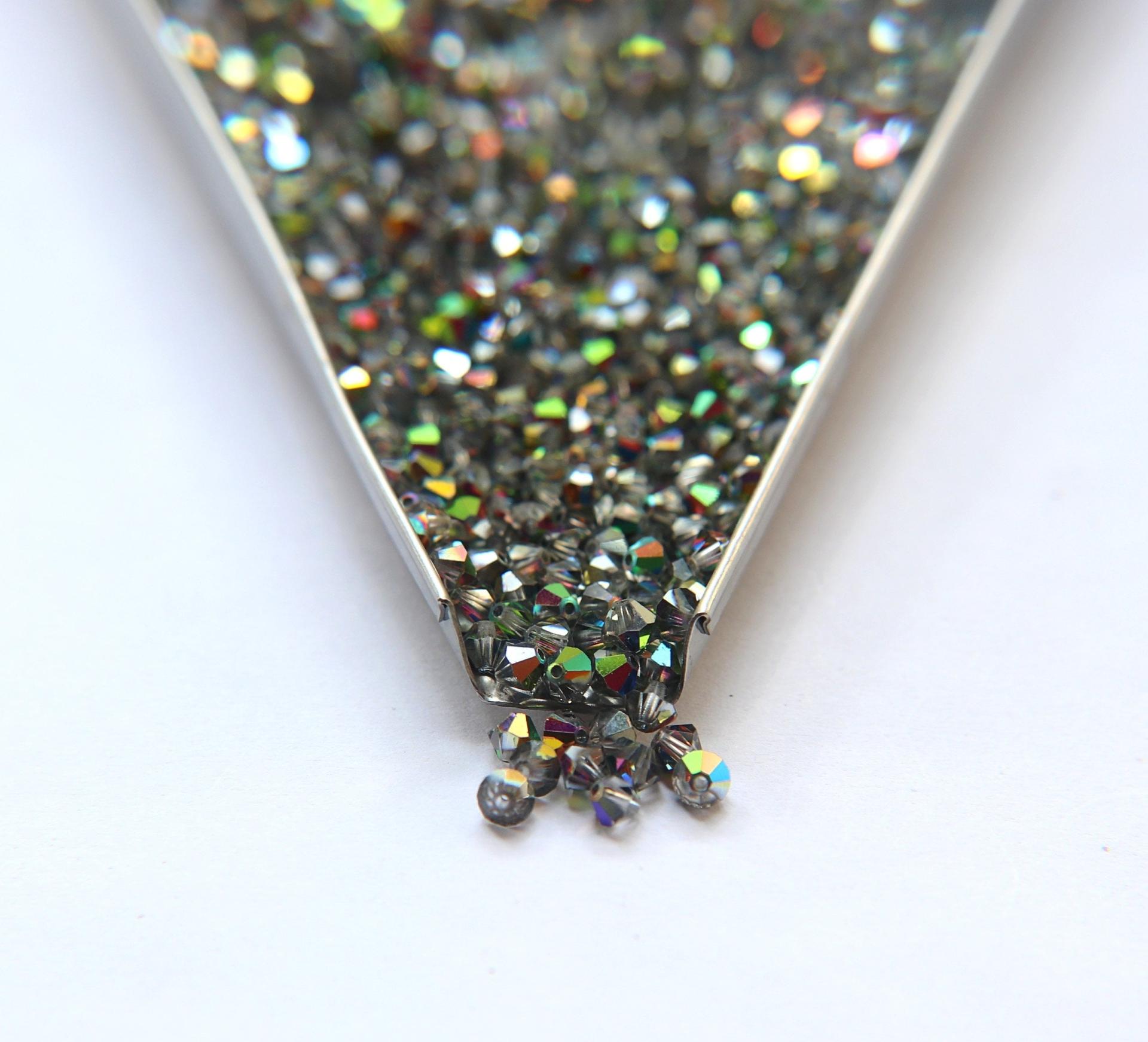 4mm Crystal Light Vitrail Medium Swarovski Bicone Cuts Beads 36/72/144/432/720 Pieces jewelry making, loose beads