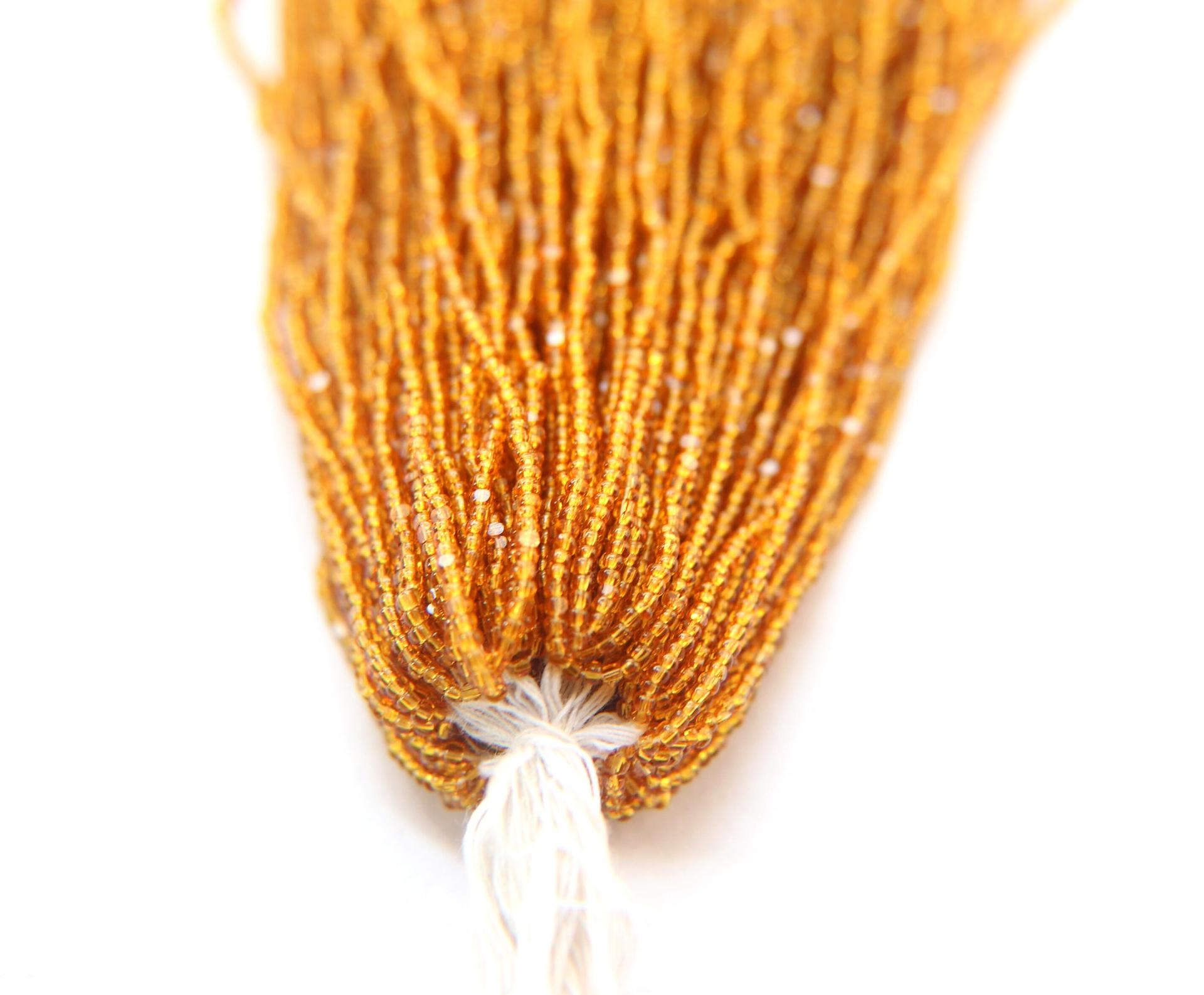 13/0 Hanks Charlotte Cut Beads 10050 Topaz Transparent 1/5/25/50/100 Hanks 1.6mm glass beads, jewelry supply, findings, craft