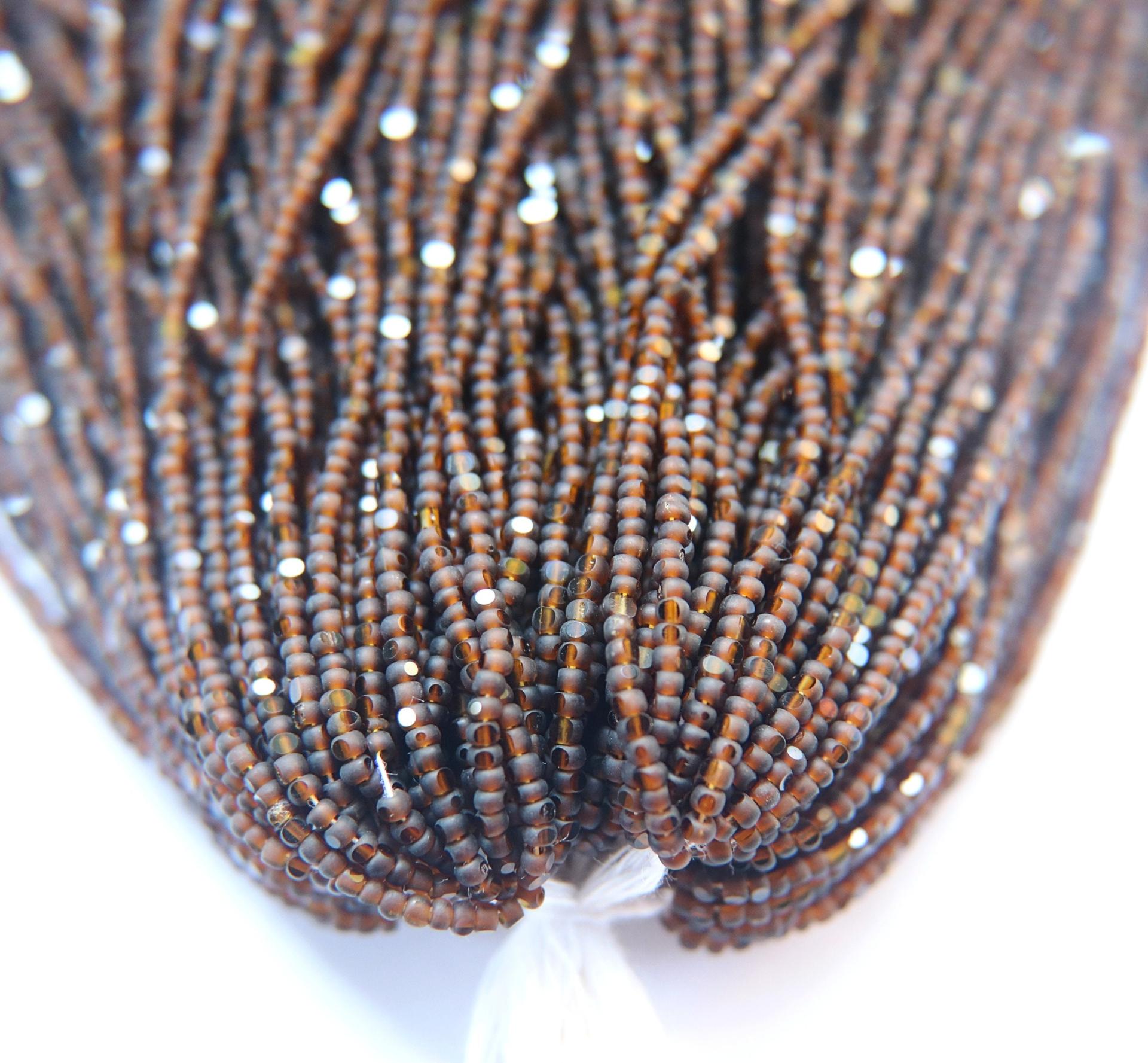 11/0 Hanks Charlotte true Cut Beads MATT Smoked Topaz 1/5/25/50/100 Hanks 2.0mm jewellery rare PREMIUM beads, jewelry supply, findings