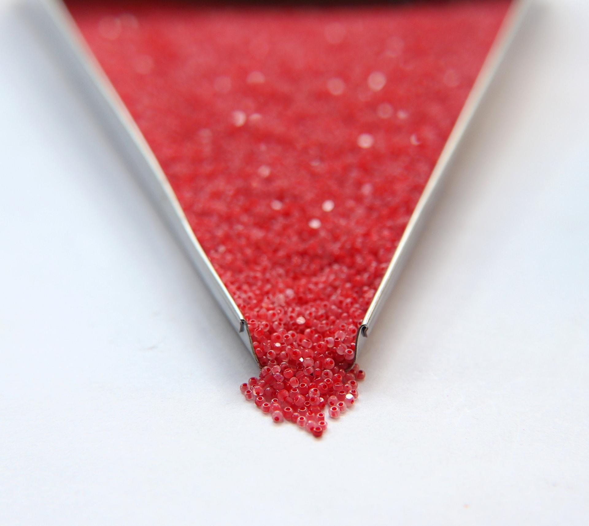 11/0 Charlotte Cut Beads Light Red Opal 10/20/50/250/500 Grams PREMIUM SEED BEADS, Native Supply