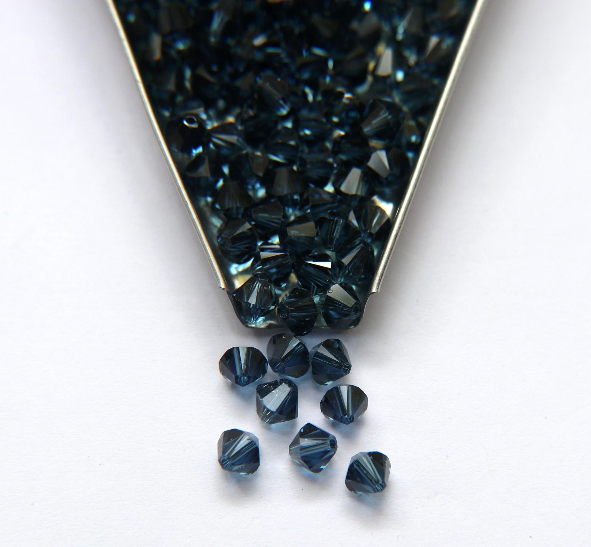 6MM Montana (207) Swarovski Bicone Beads 20 Gross (2880 Pieces) embroidery materials, jewelry making, rare beads, wedding