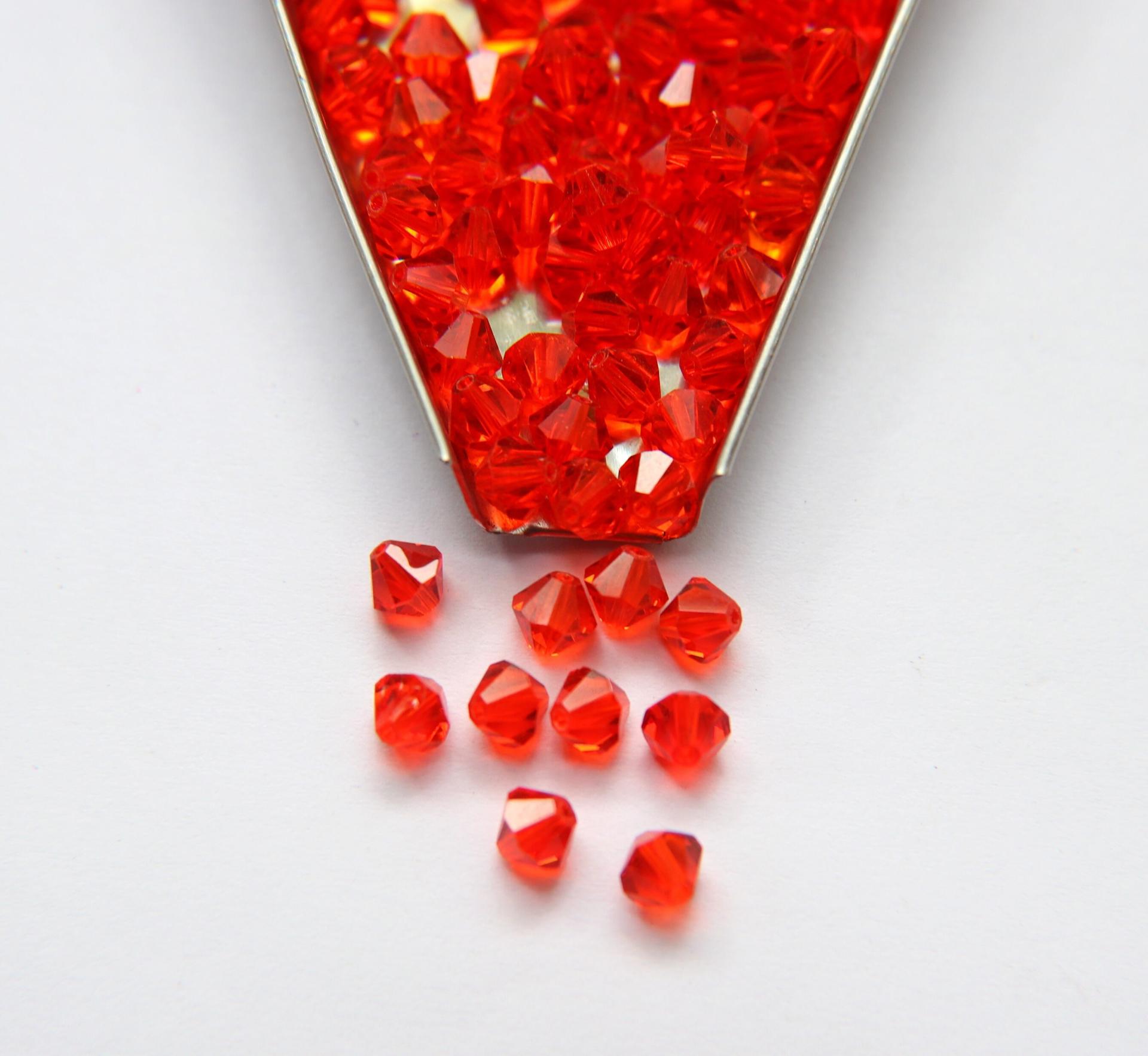 4/5/6 mm Hyacinth Swarovski Bicone beads Cuts 36/72/144/432/720 Pieces jewelry making, embroidery materials, vintage findings