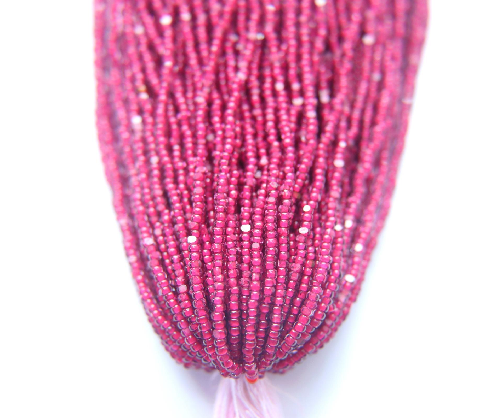 11/0 Hanks Charlotte Cut Beads Amethyst Fuchsia Lined 1/5/25/50/100 Hanks 2.0mm jewellery NATIVE rare glass beads, jewelry supply,