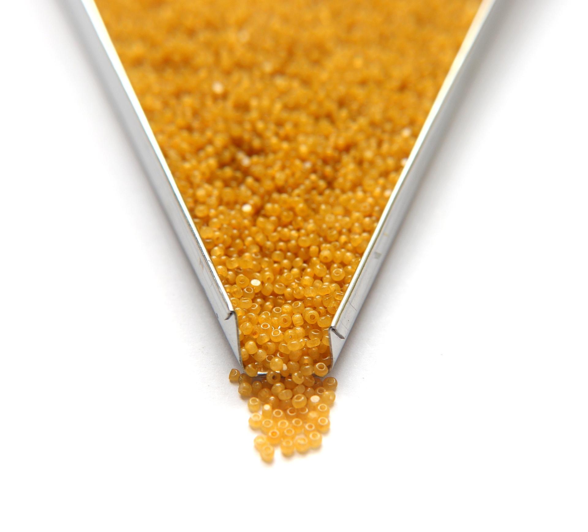 11/0 Charlotte True Cut Beads Amber Opal 10/20/50/250/500 Grams Premium Seed beads, native supply