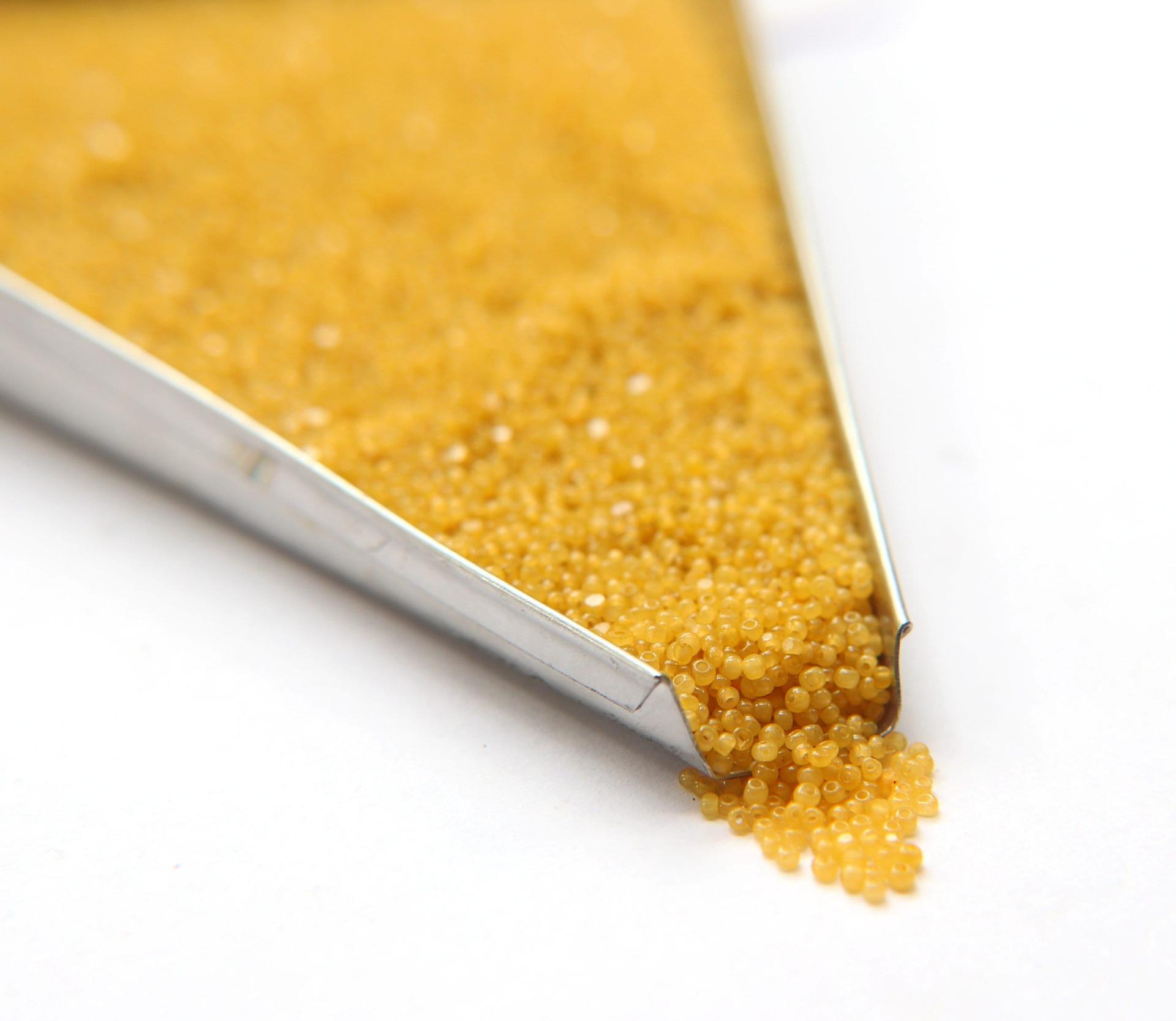 13/0 Charlotte Cut Beads Amber Opal 5/10/20/50/250/500 Grams PREMIUM SEED BEADS, Native Supply