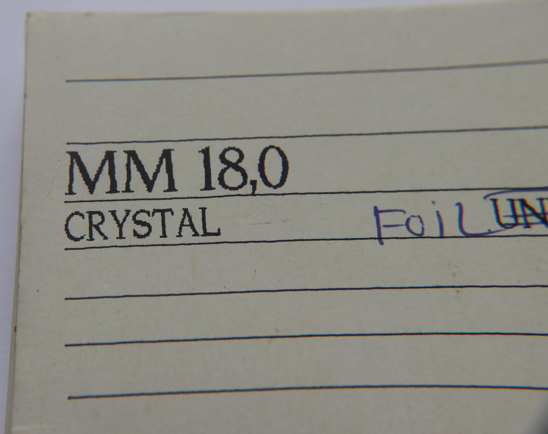 18mm Swarovski Vintage Crystal foiled 2/6 Pieces PREMIUM MATERIALS