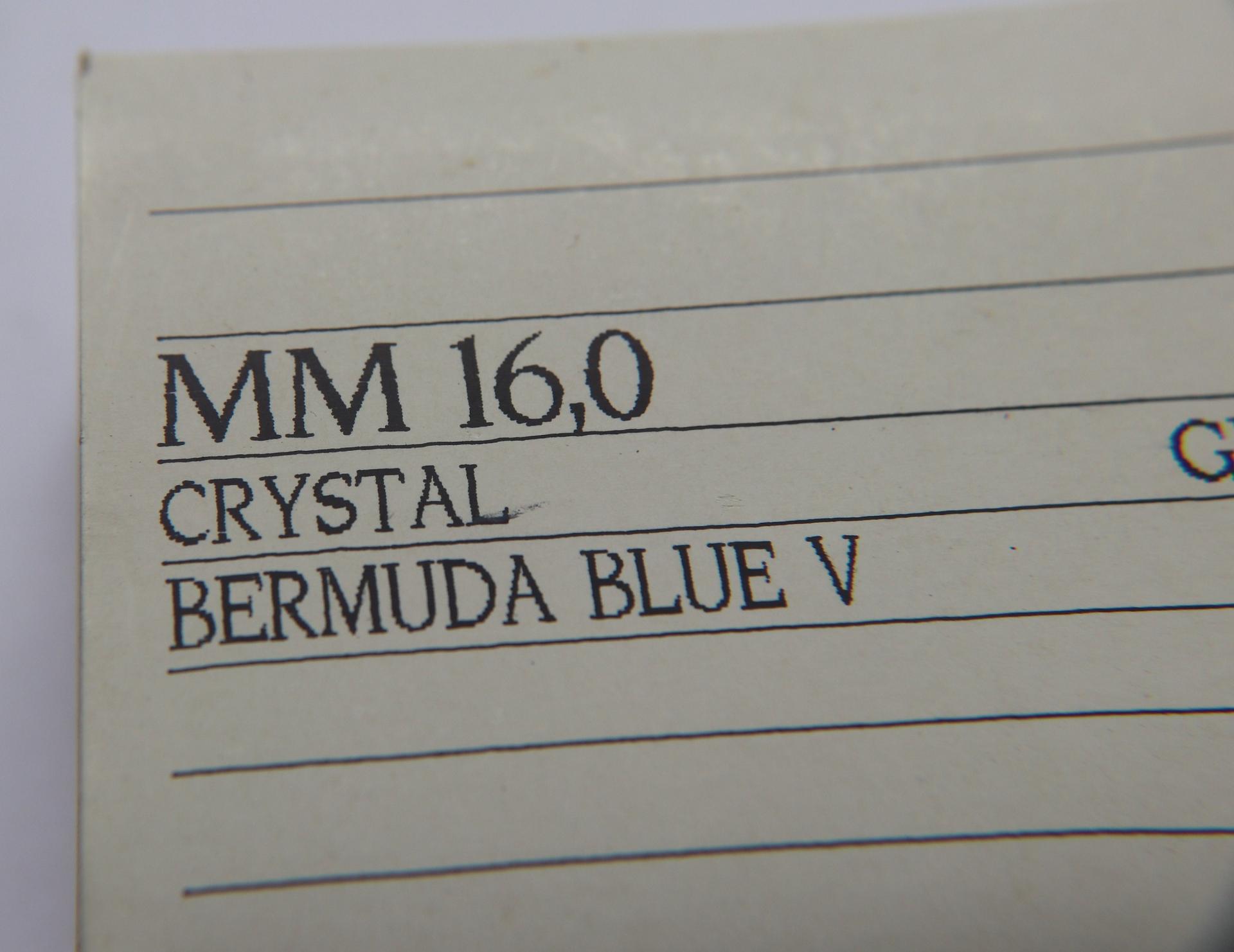 16 mm Vintage Swarovski Round Crystal Bermuda Blue V 2/6 Pieces gemstones opal, jewlery making, color zirconium