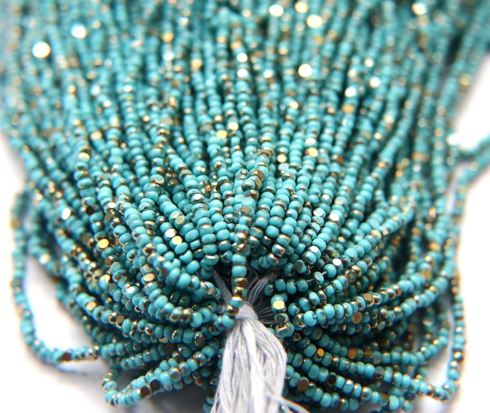 11/0 Hanks Charlotte true Cut Beads Premium Turquoise Blue Bronze Gold 1/5/25/50/100 Hanks PREMIUM SEED Beads, NATIVE supplies
