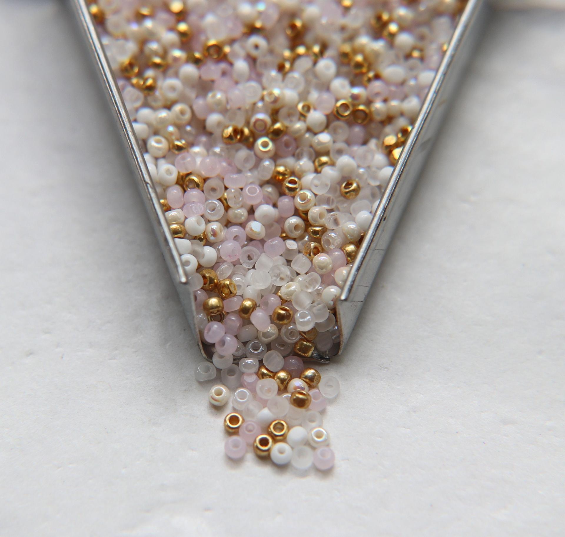 11/0 True cuts Charlotte Beads June Bride Mix Beads 10/20/50/250/500 Grams PREMIUM SEED BEADS, Native Supply