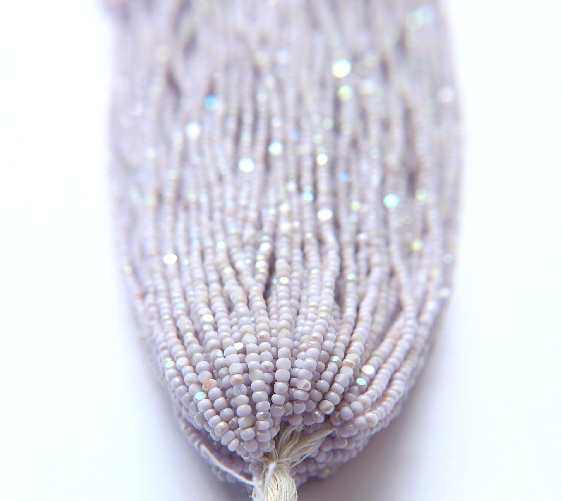 11/0 Hanks Charlotte Cut Beads Patina Periwinkle Aurore Boreale 1/5/25/50/100 Hanks PREMIUM SEED BEADS, Native Supplies