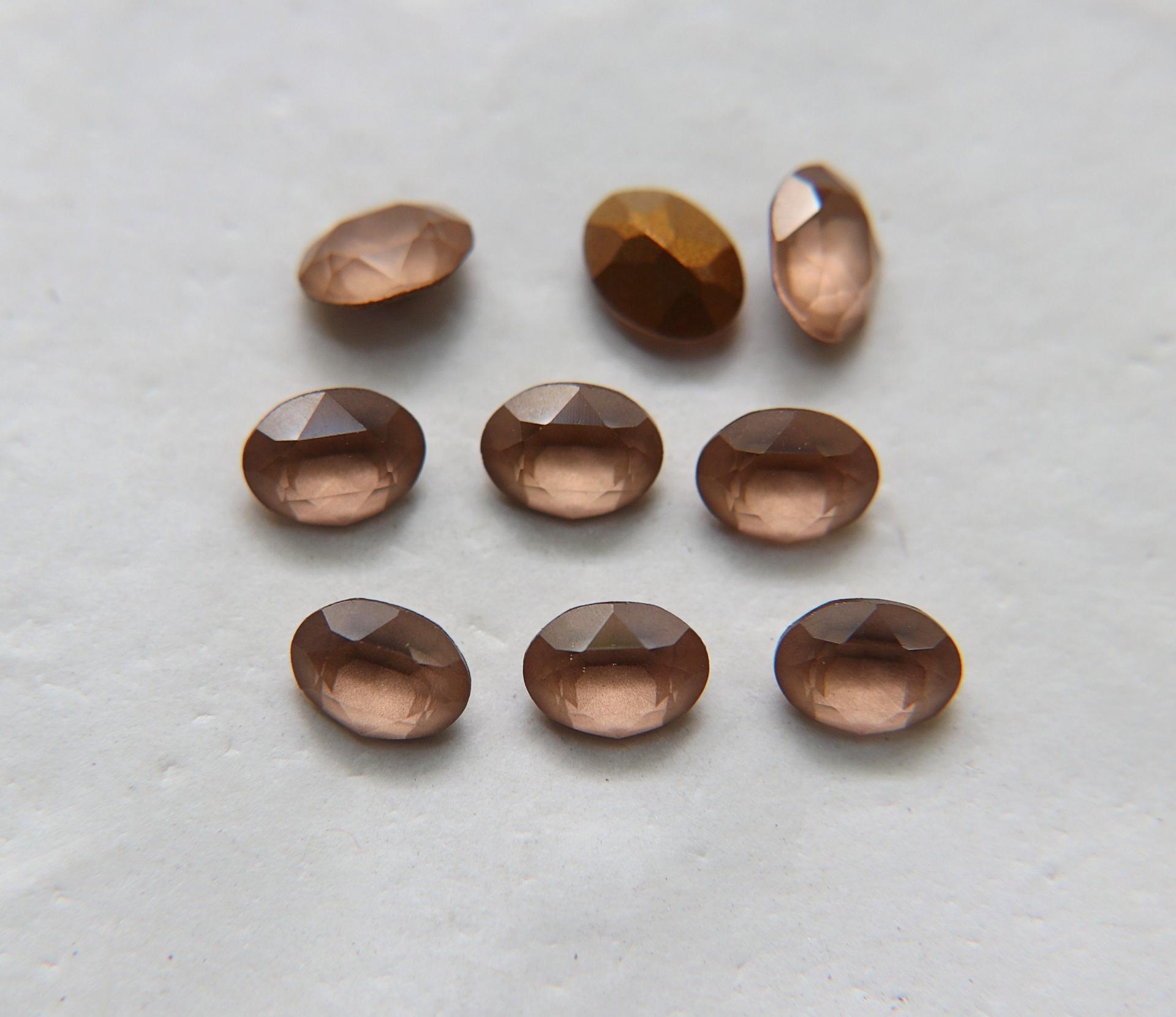 Vintage Swarovski 8x6 mm Oval Shape 4128/4100 Premier Crystal Rhinestones 6/12/36/72/144 Pieces gemstones, jewlery making, color zirconium