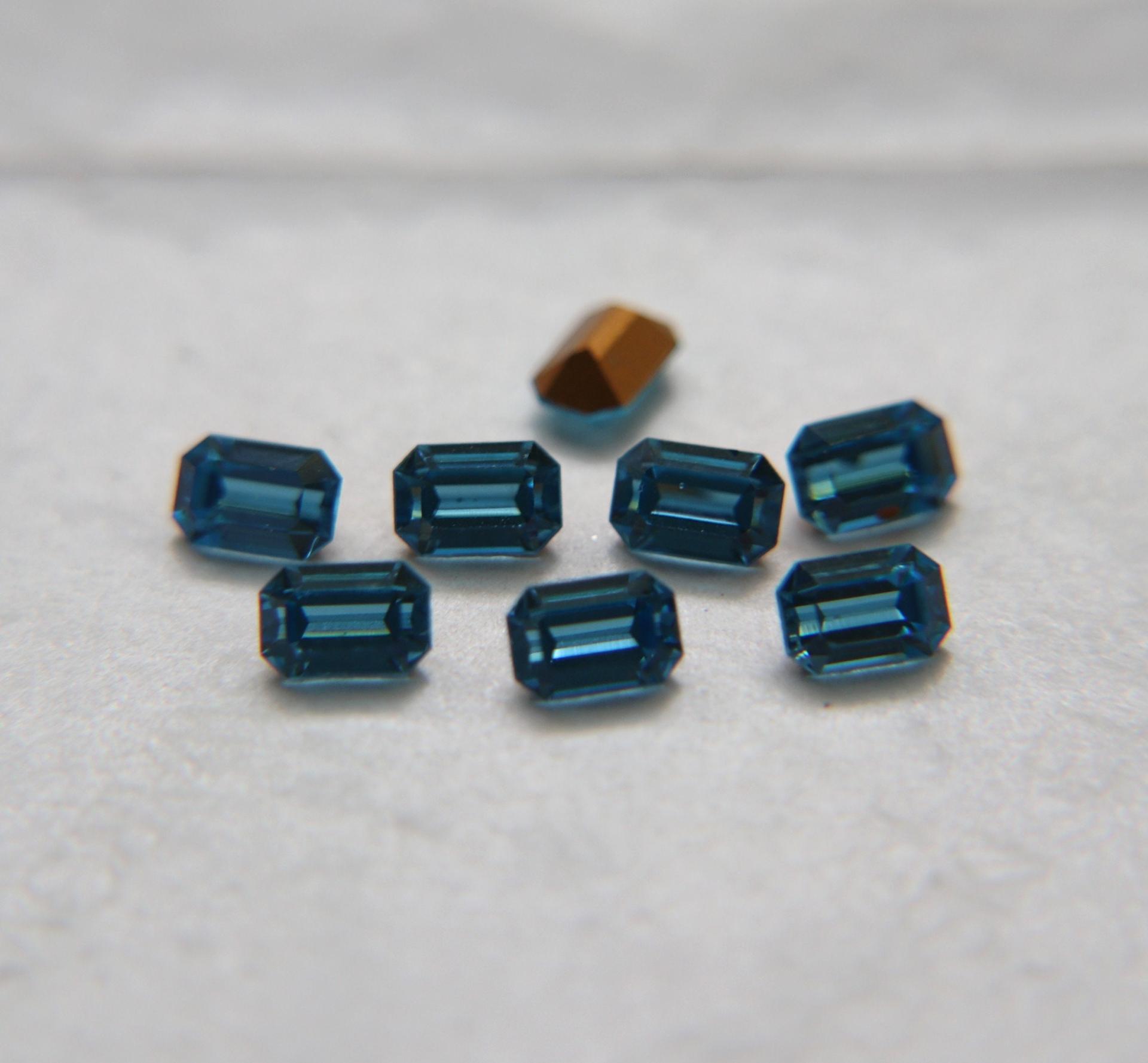 Vintage Swarovski 6x4 mm Aquamarine Octagon Shape crystal clay article 4600 Premier Crystal Rhinestones 6/12/36/72/144 Pieces gemstones