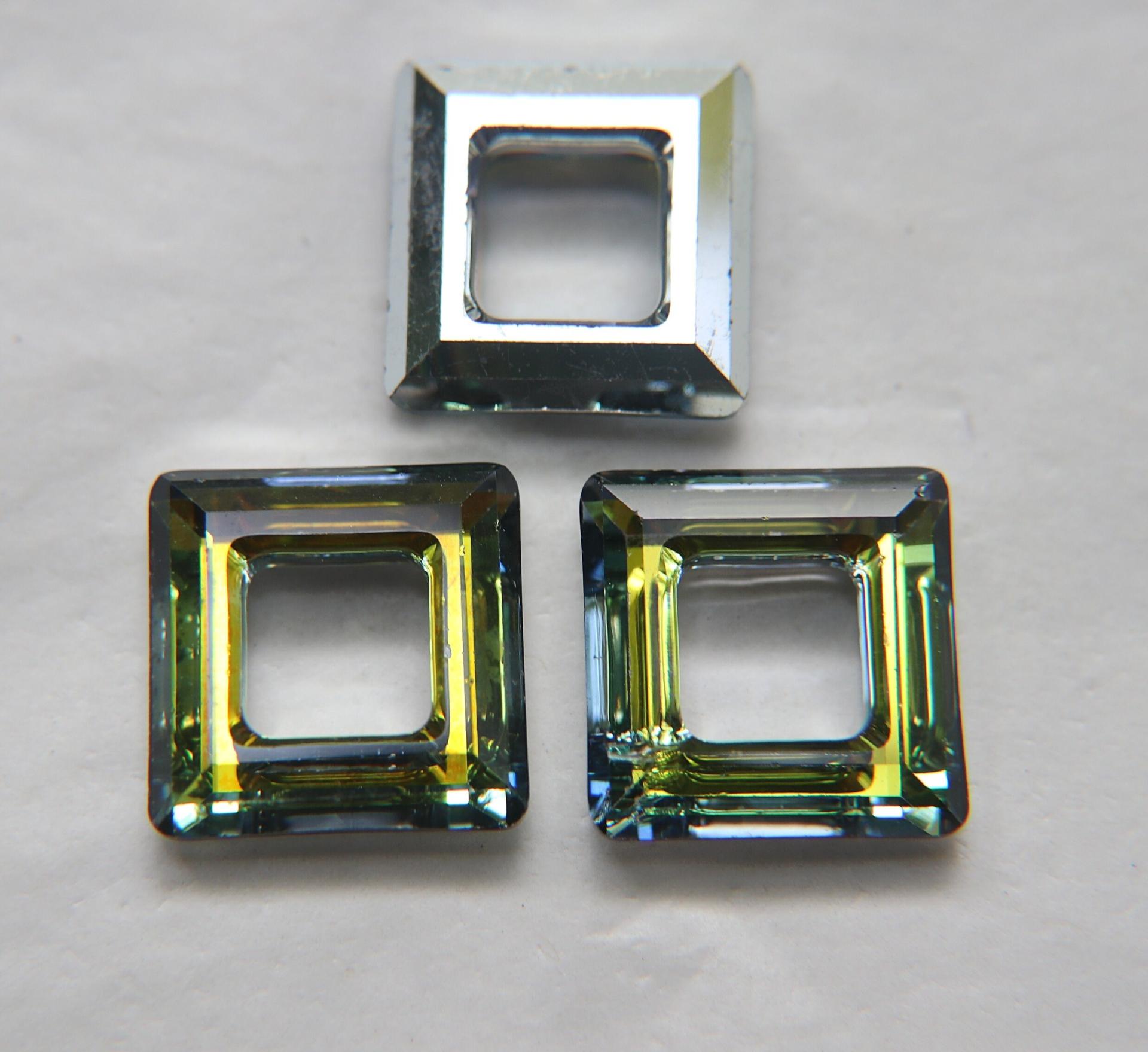 Swarovski Crystal Sahara 4439 Square 20 mm 1/2/4/8 Pieces fancy stones, jewelry making, craft supply