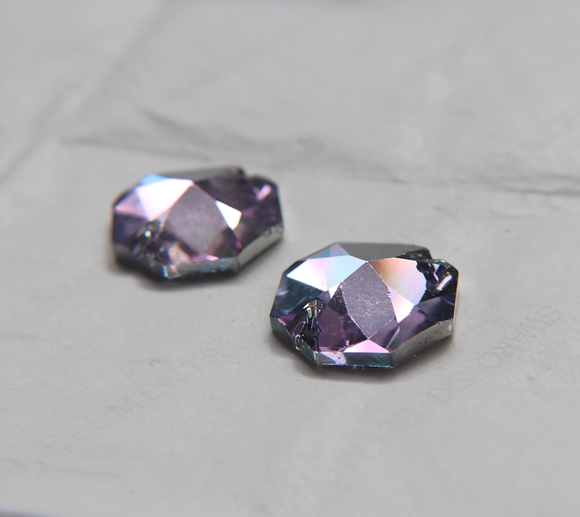 Swarovski 3260 22mm Hexagon Sew-On Bead, embroidery, jewelry parts 2/6/12/24 pieces bridal decorations, embroidery materials