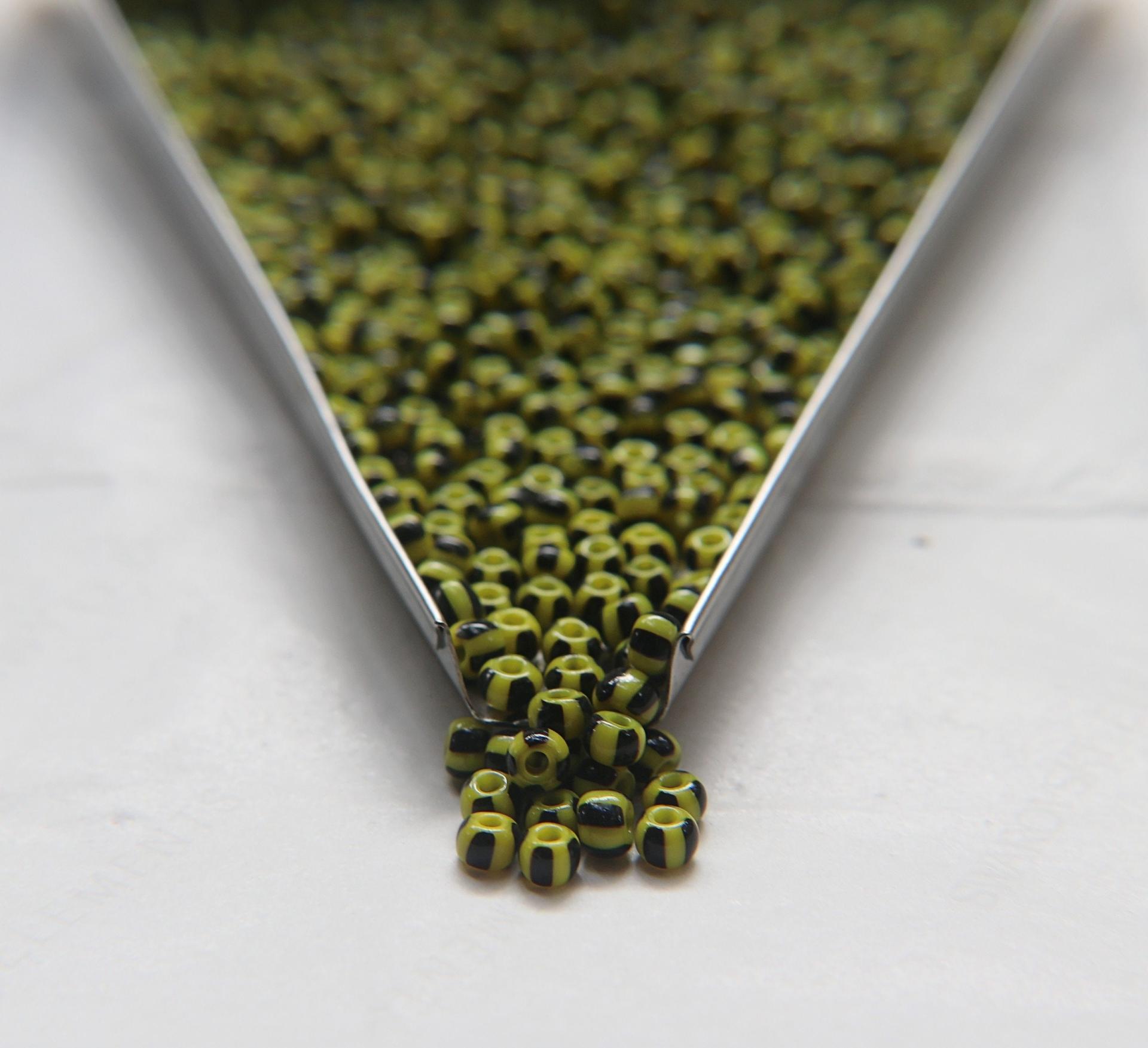 5/0 Rare Thick Stripes Rare French Seed Beads 10/50/100/250 Grams Jewelry making beads, vintage beads, premium, supply, wedding
