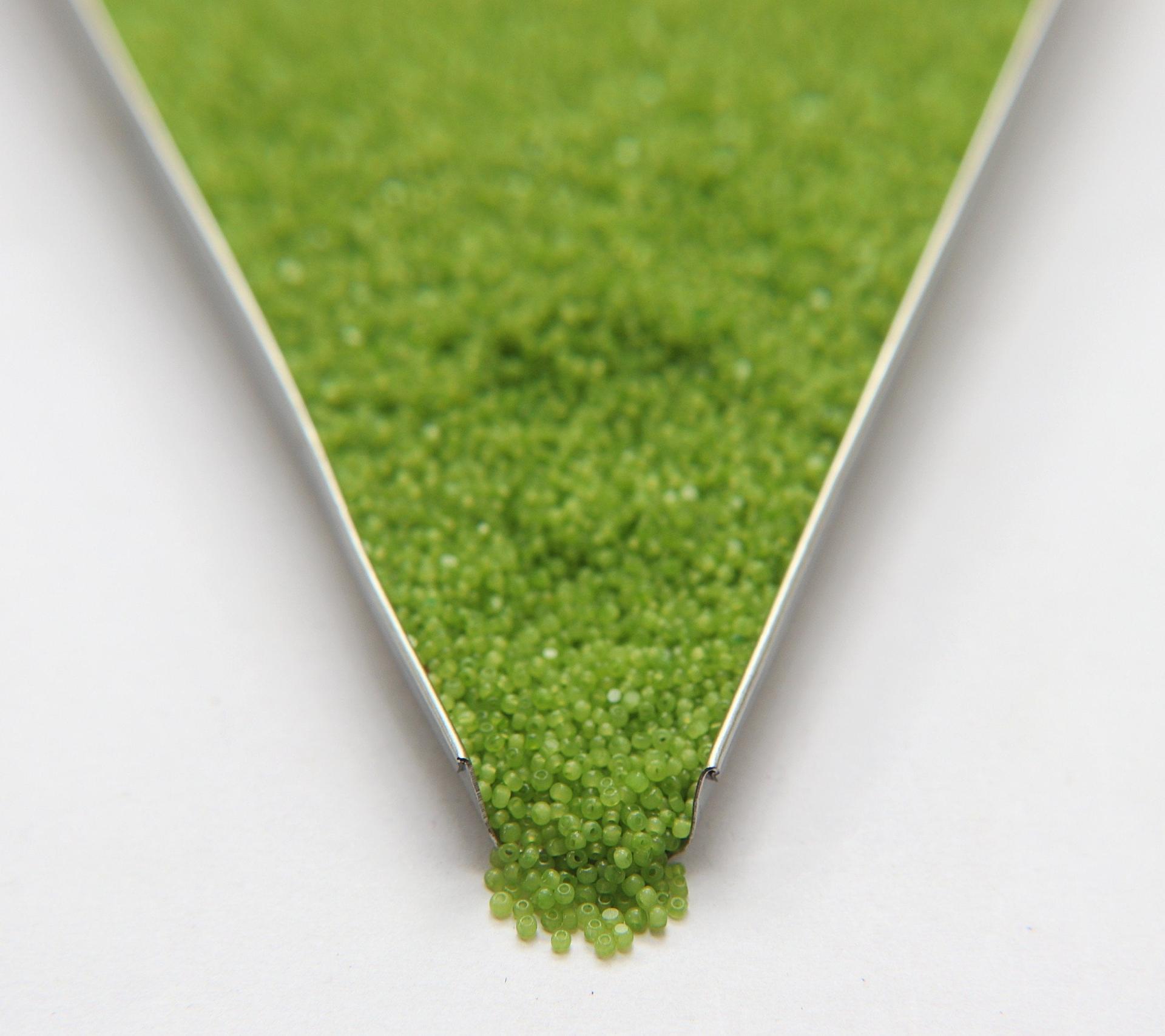 13/0 Charlotte True Cut Beads Kelly Green Opal 5/10/20/50/250/500 Grams Premium Seed beads, native supply